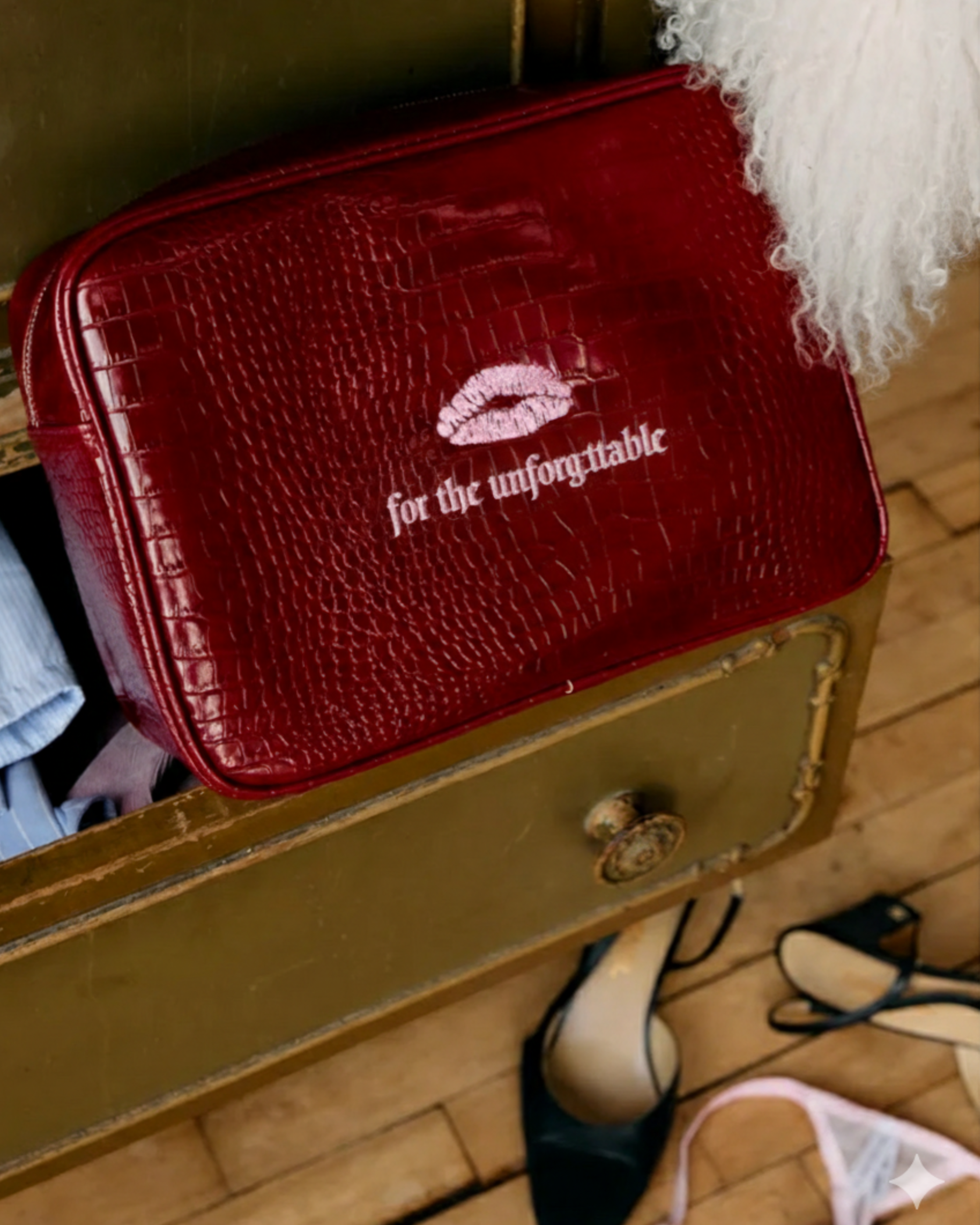 Custom Kiss Croc Pouch | $148