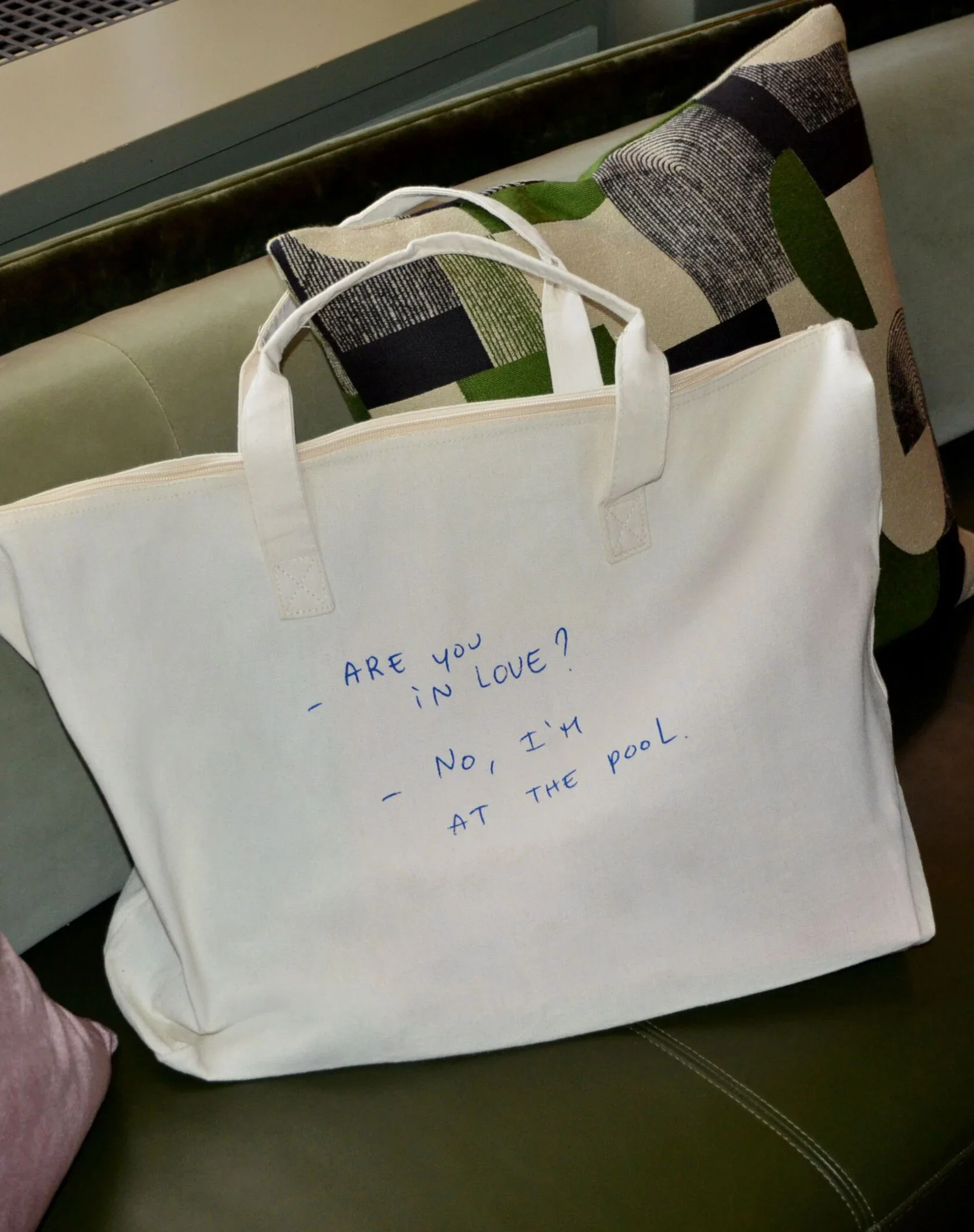 Thomas Lélu At The Pool Tote Bag | $35