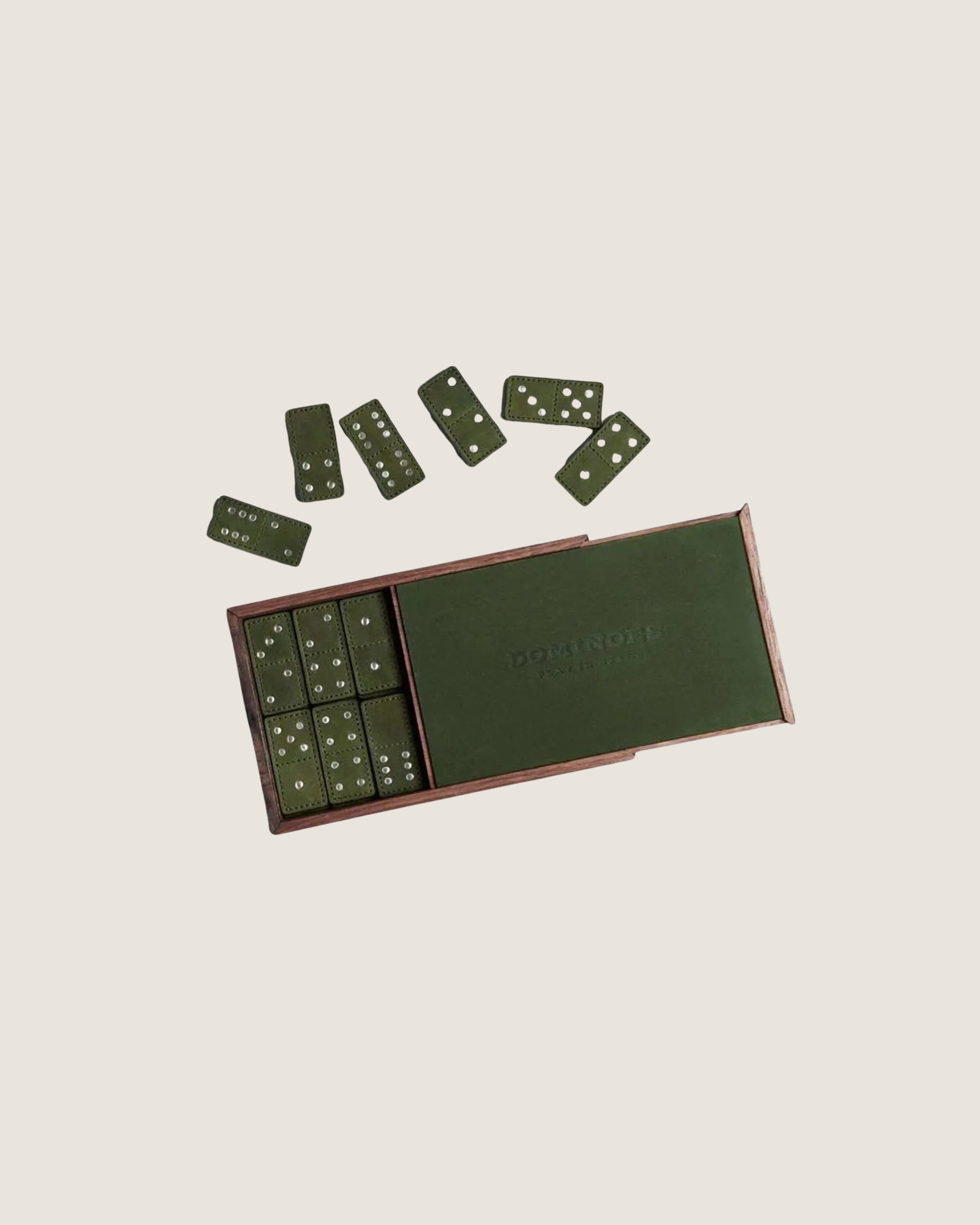 Handcrafted Custom Leather Dominos Set | $76