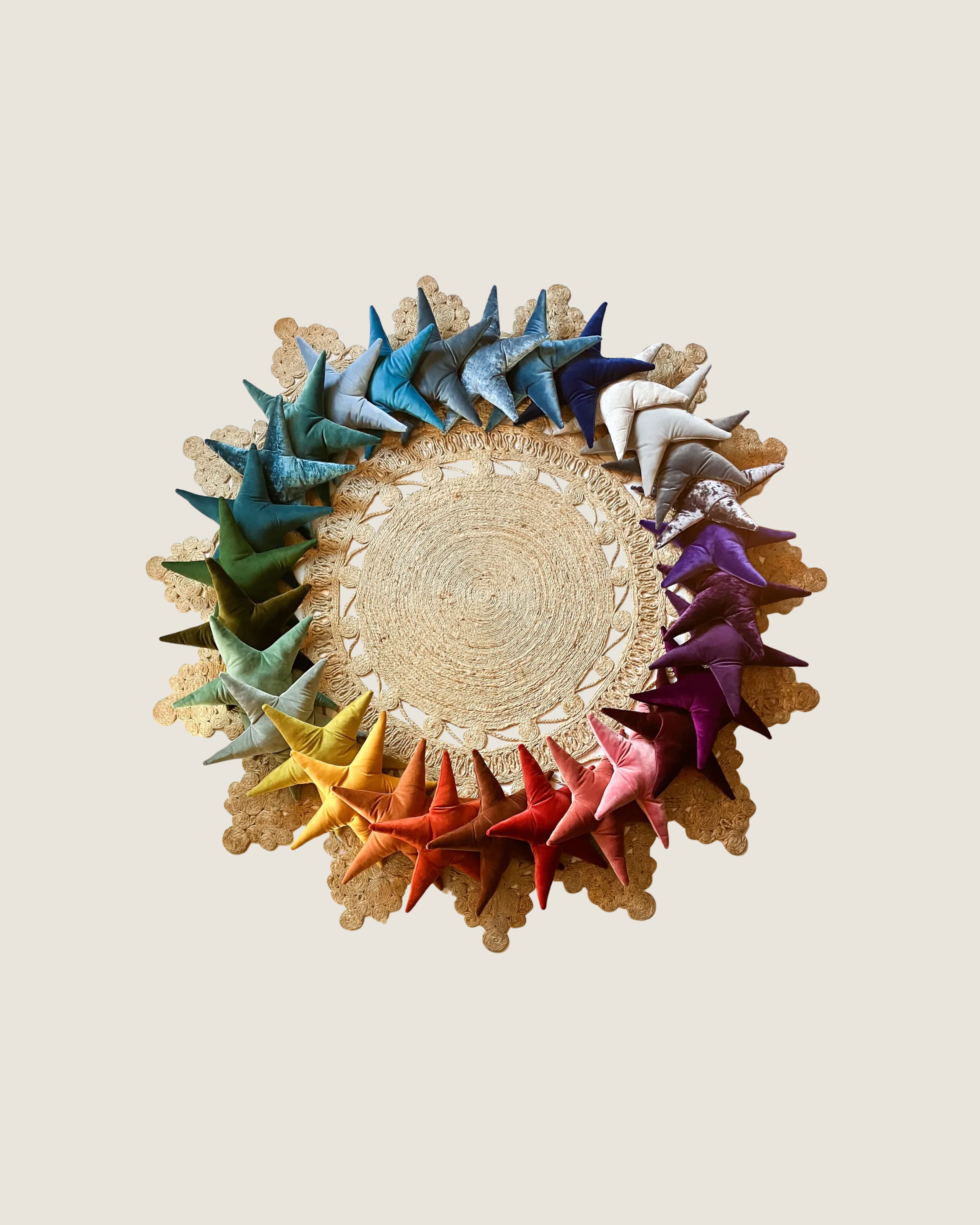 Handmade Velvet Star Cushion | $35