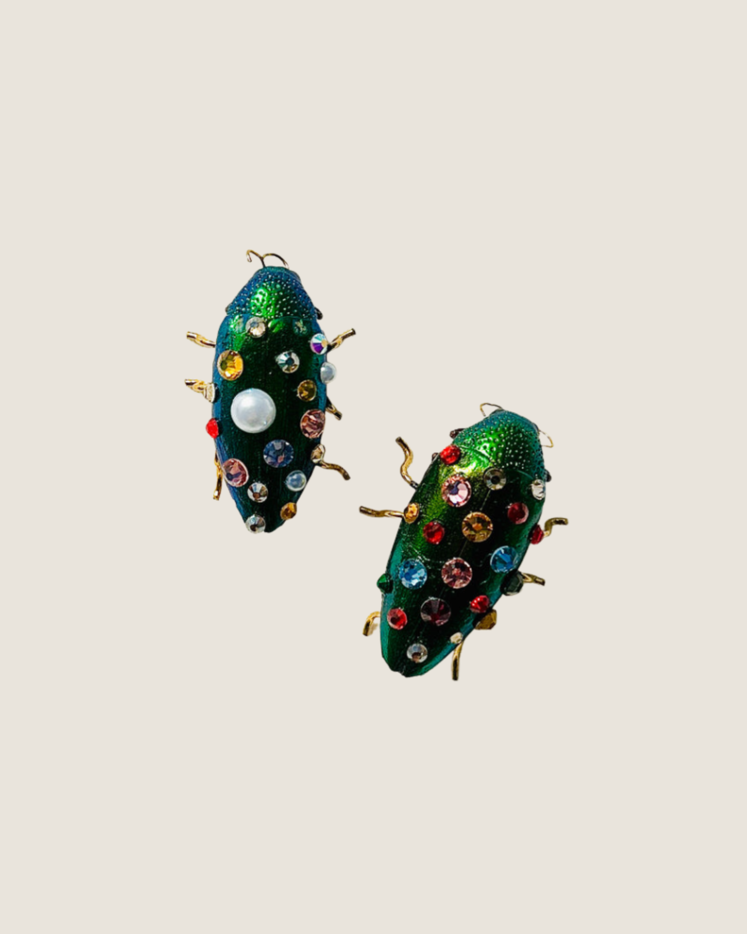 Crystal Beetle Pin | $195