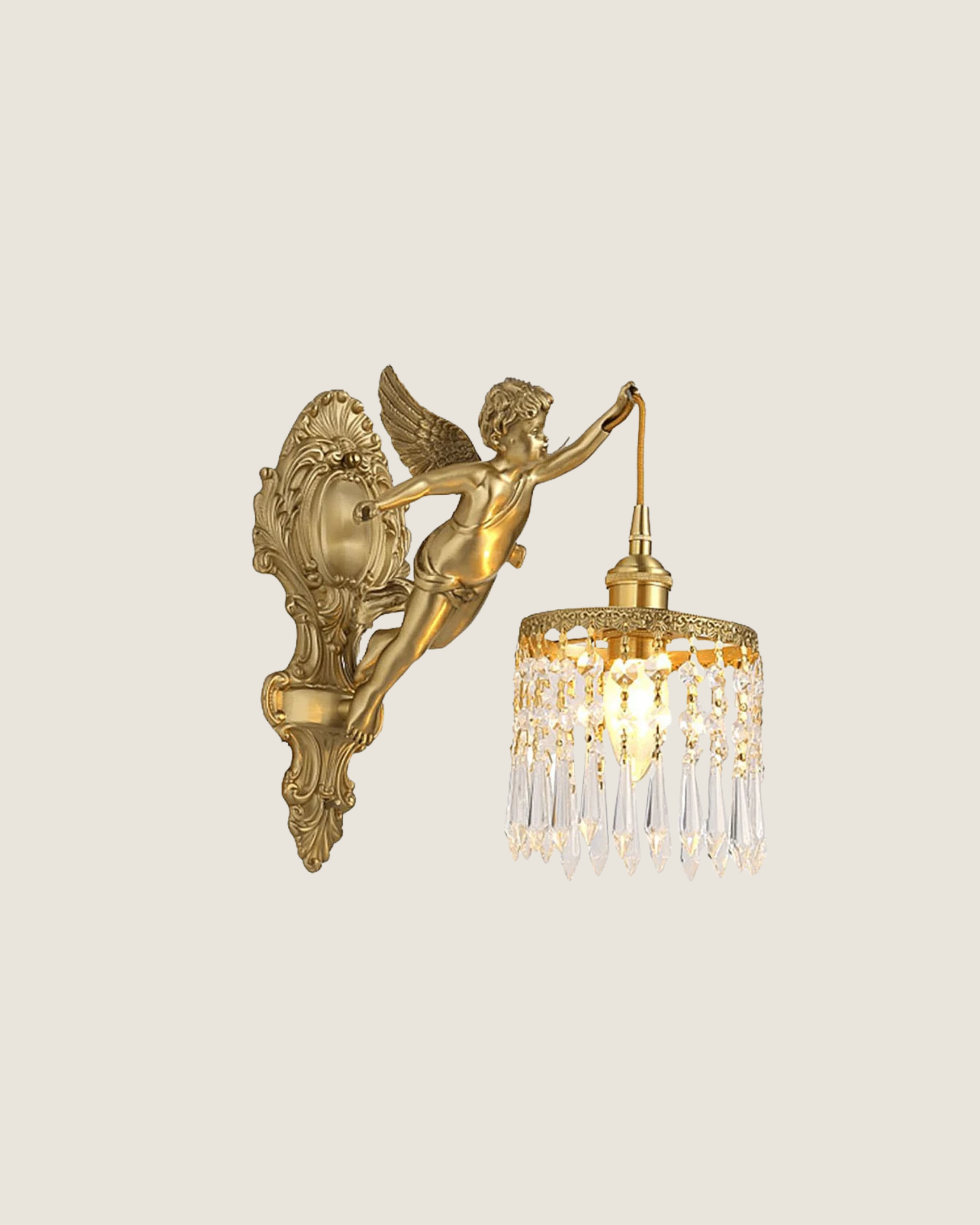 Cherub Gold Wall Sconce | $345