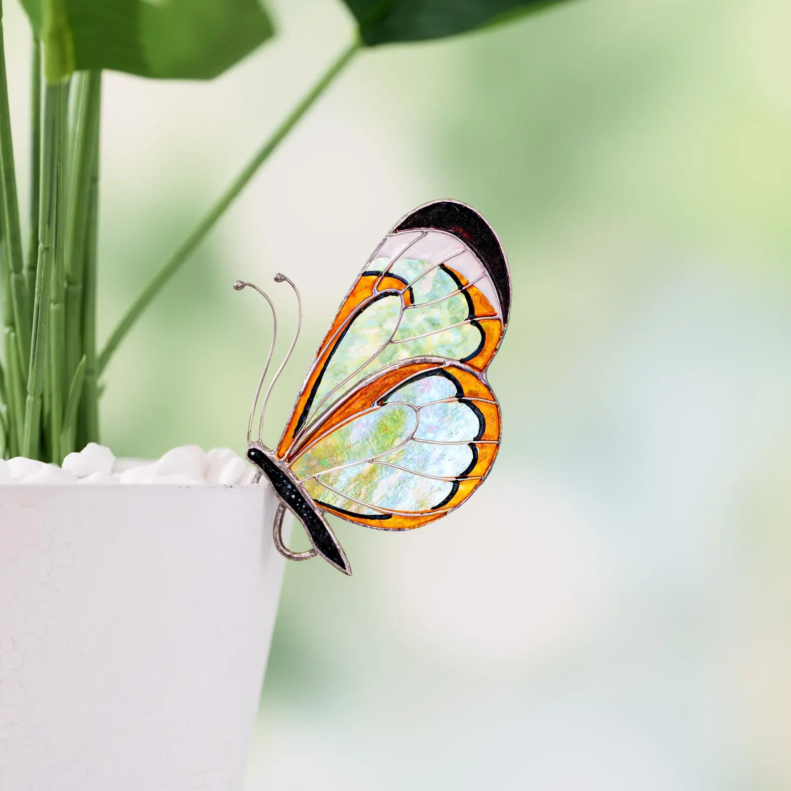 Stained Glass Butterfly Suncatcher | $72