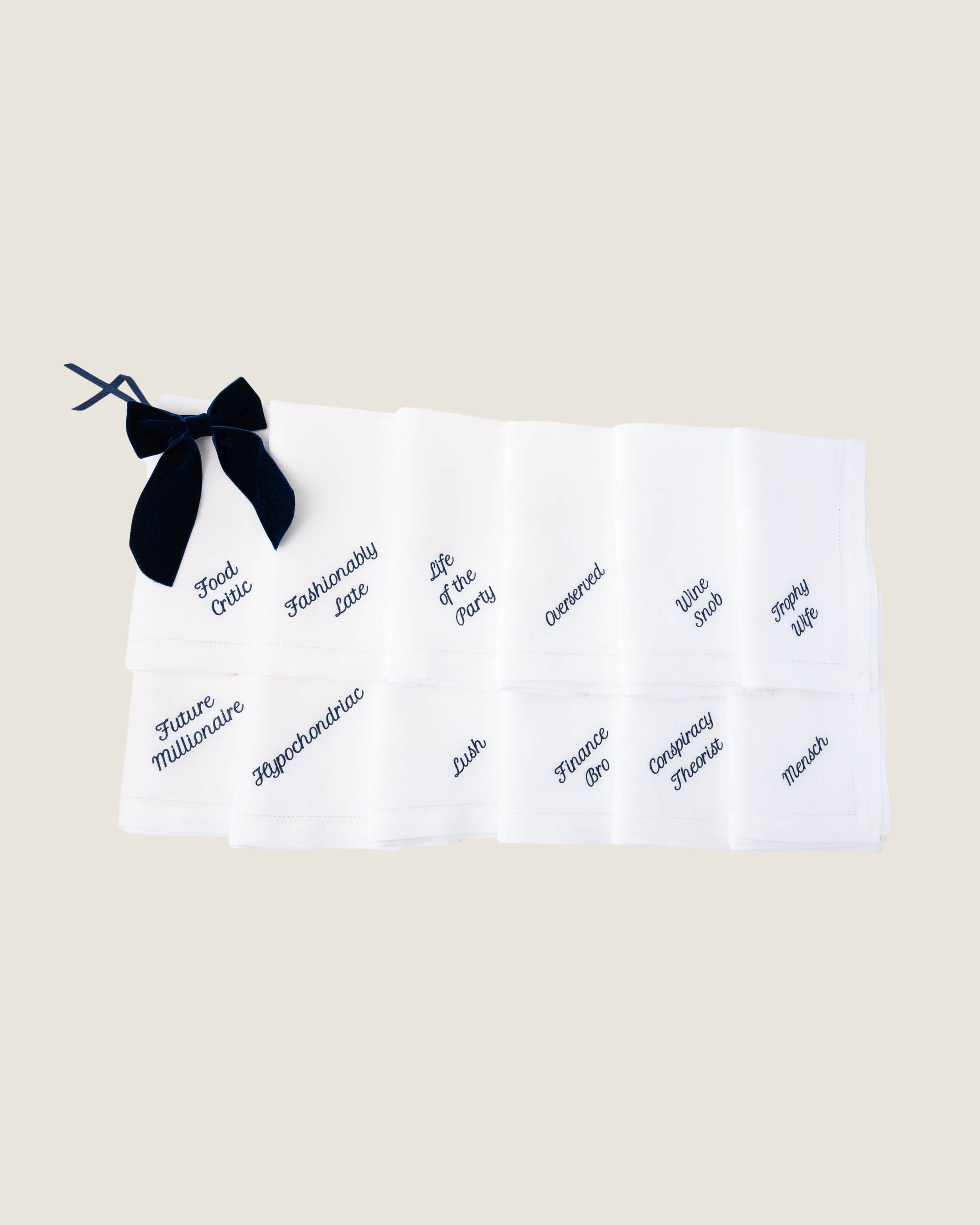 Party Archetype Dinner Napkins | $180