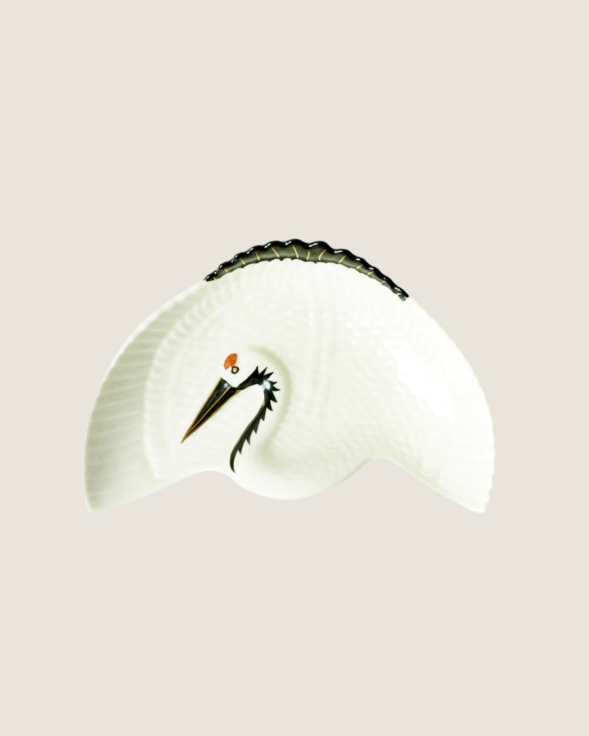 Crane Crescent Plate | $124