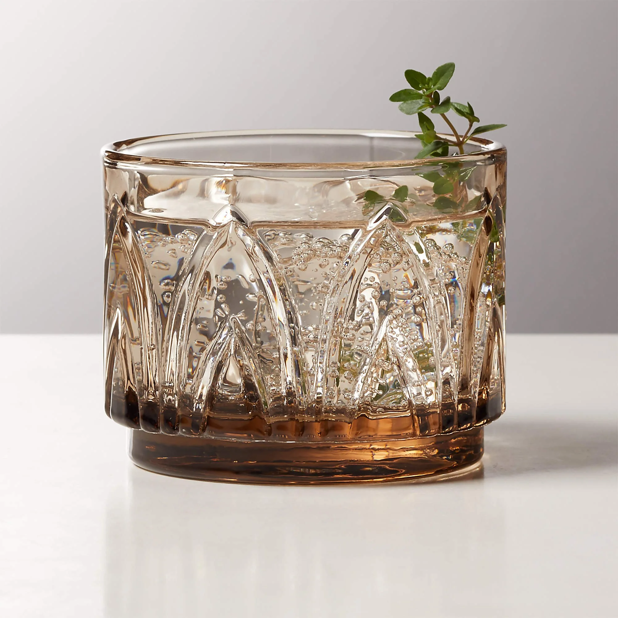 Buchanan Smoked Stacking Double Old-Fashioned Glass | $9