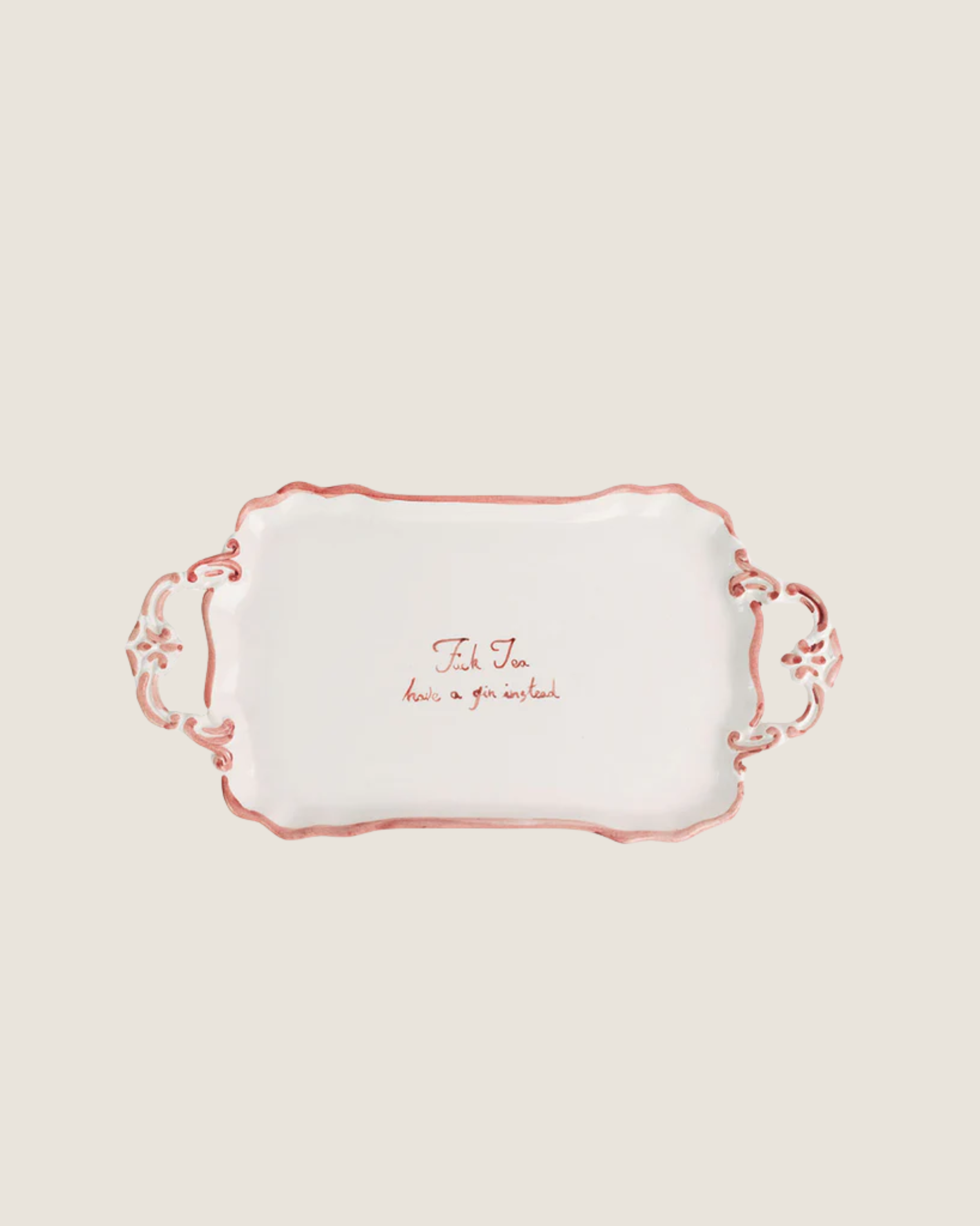 "Fuck Tea, have a gin instead" Tray | $71