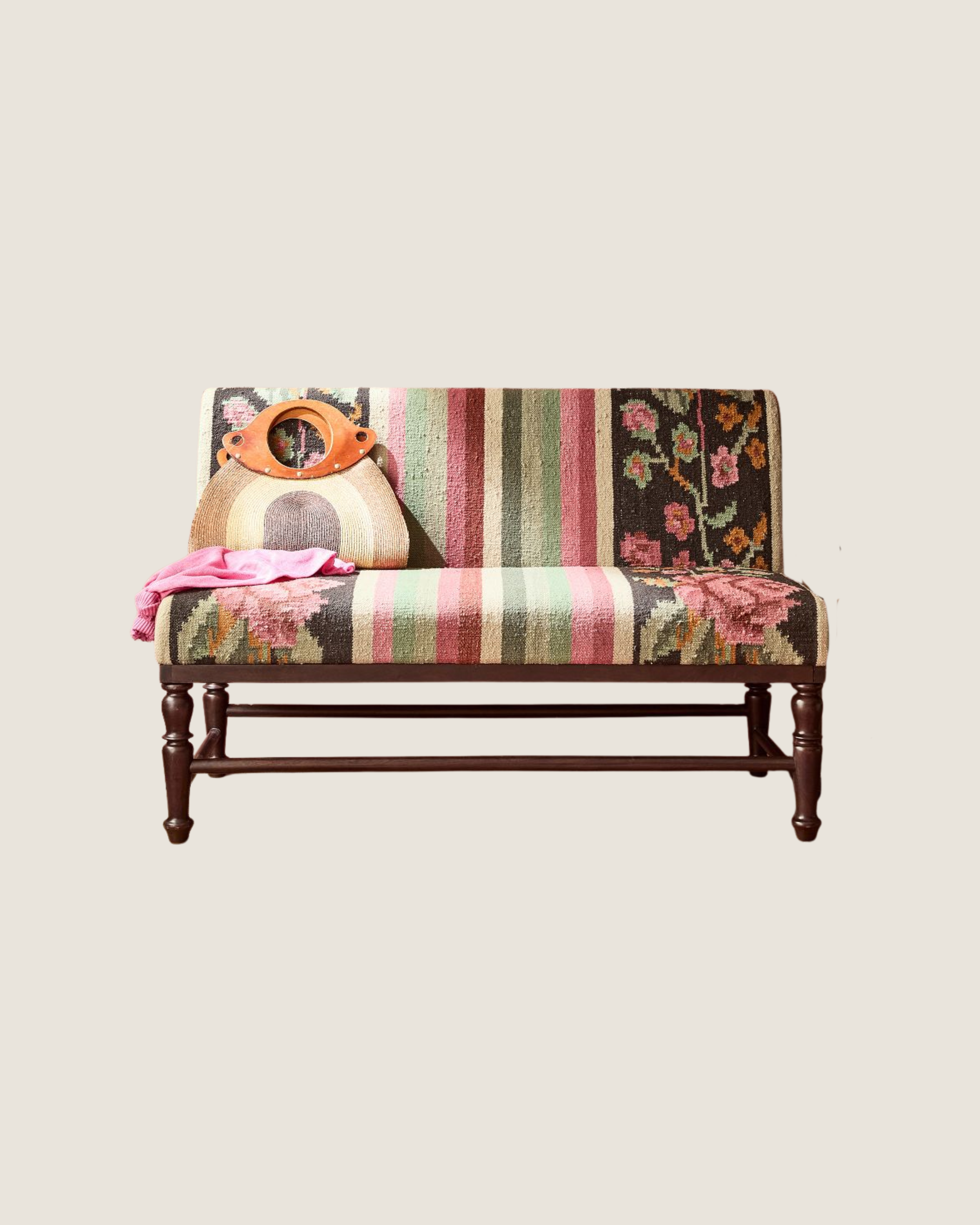 Aspen Floral Banquette Bench | $1,699