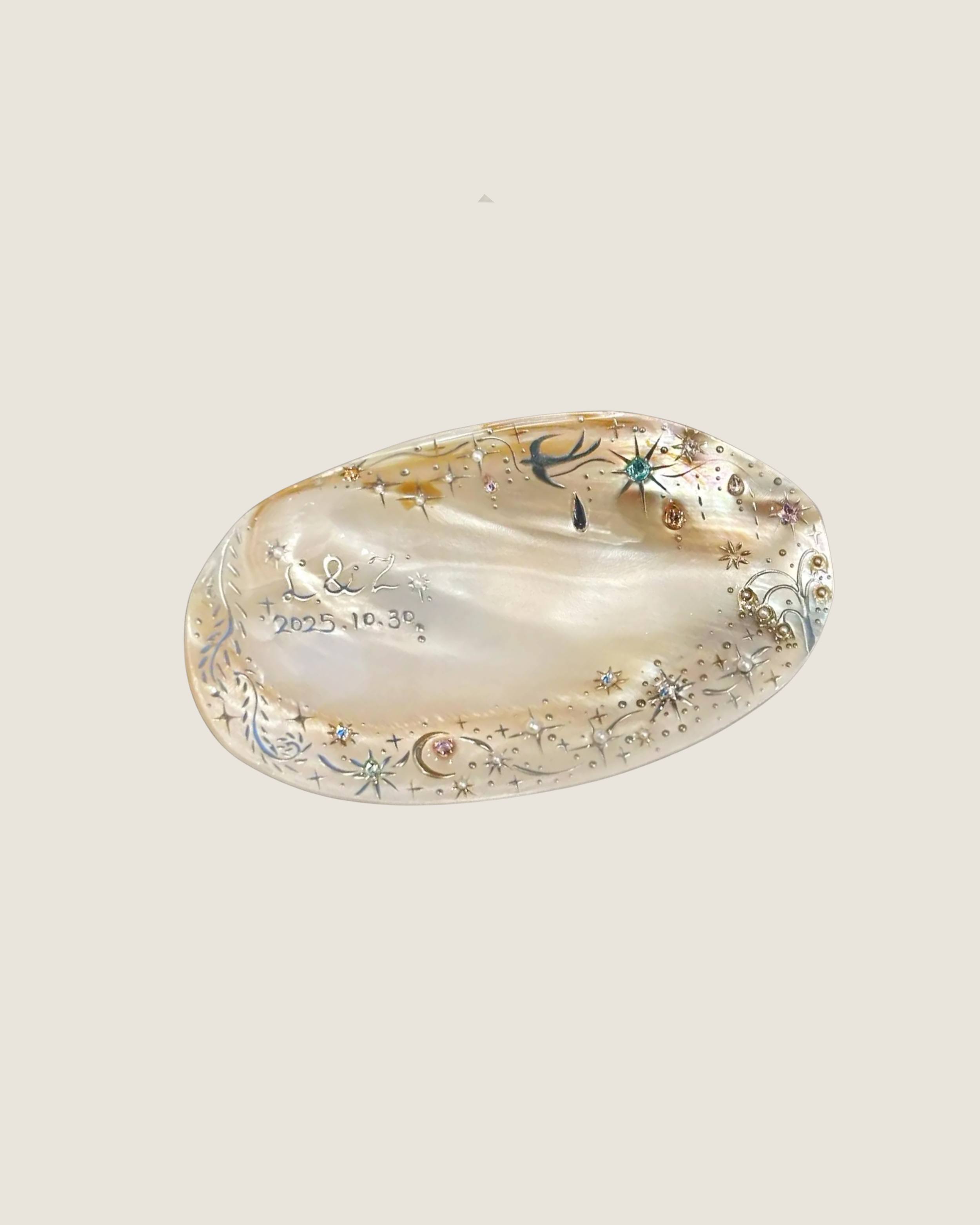 Personalized Seashell Jewelry Dish | $60