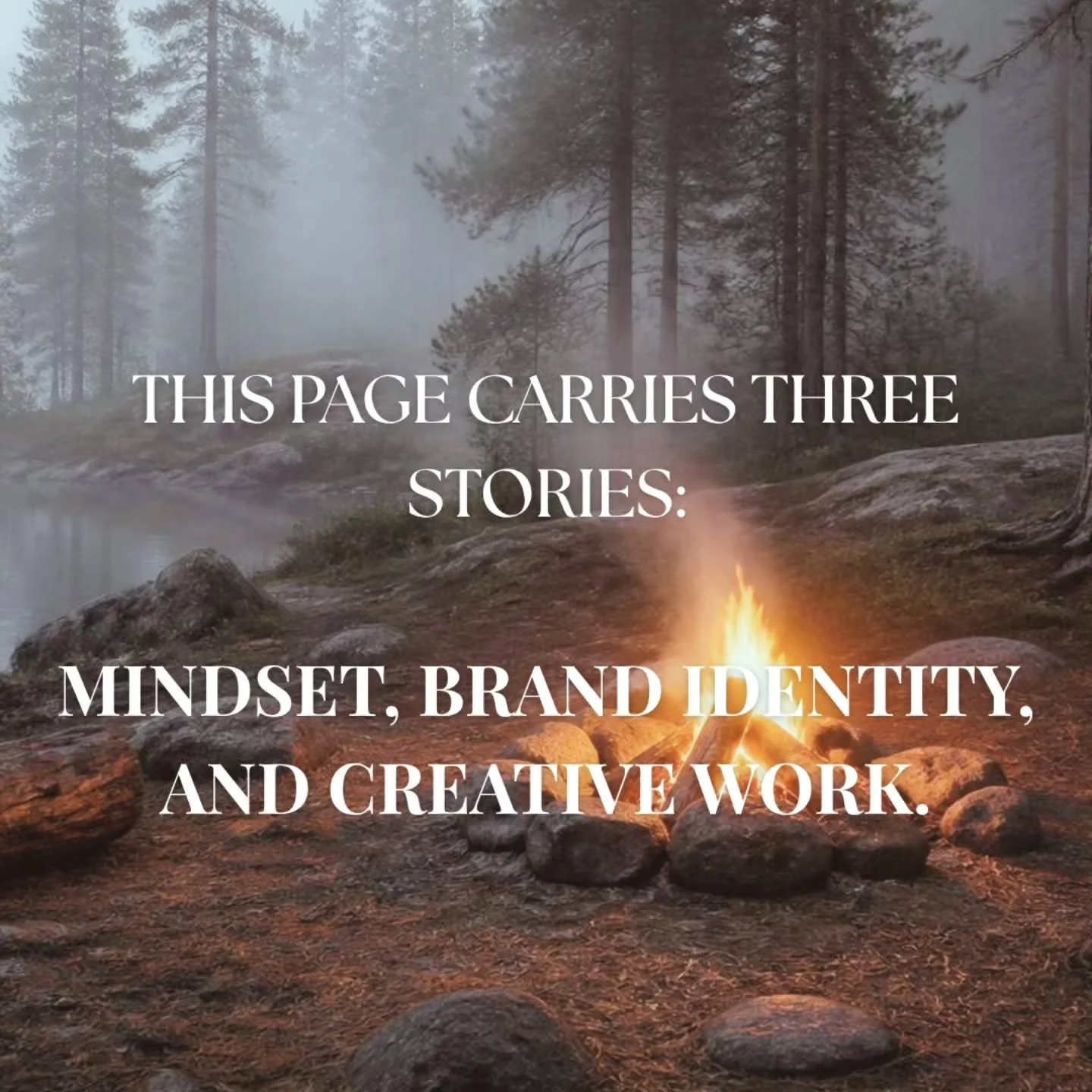 On this page, I bring together three intertwined themes: 

Brand identity, inner work, and creative writing.

They shape each other, and they shape the story I share.

I hope you enjoy the journey❤️

#mindset
#innerwork
#brandstories
#creativewriting