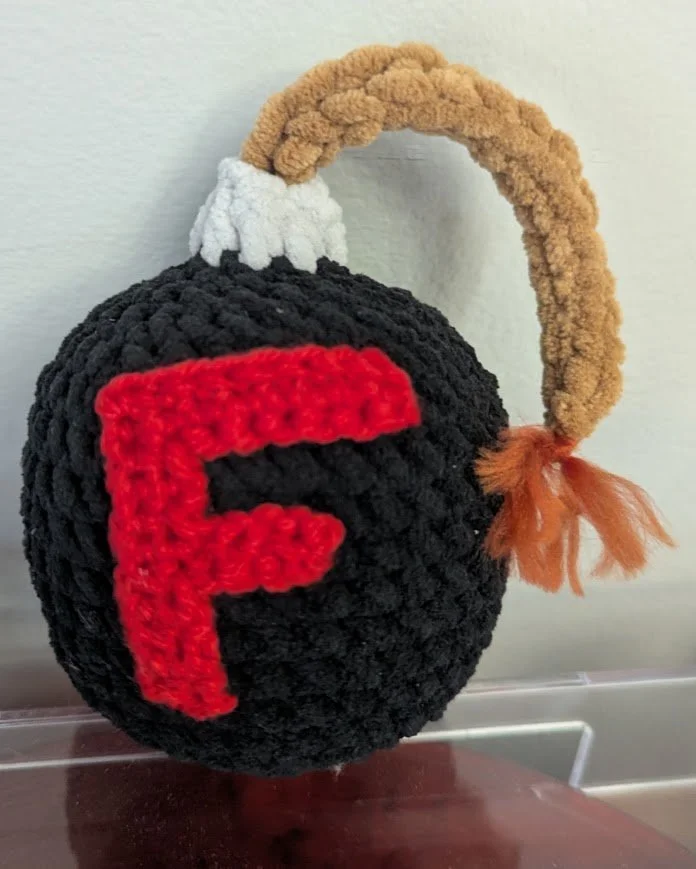 F Bomb Crochet Plushie