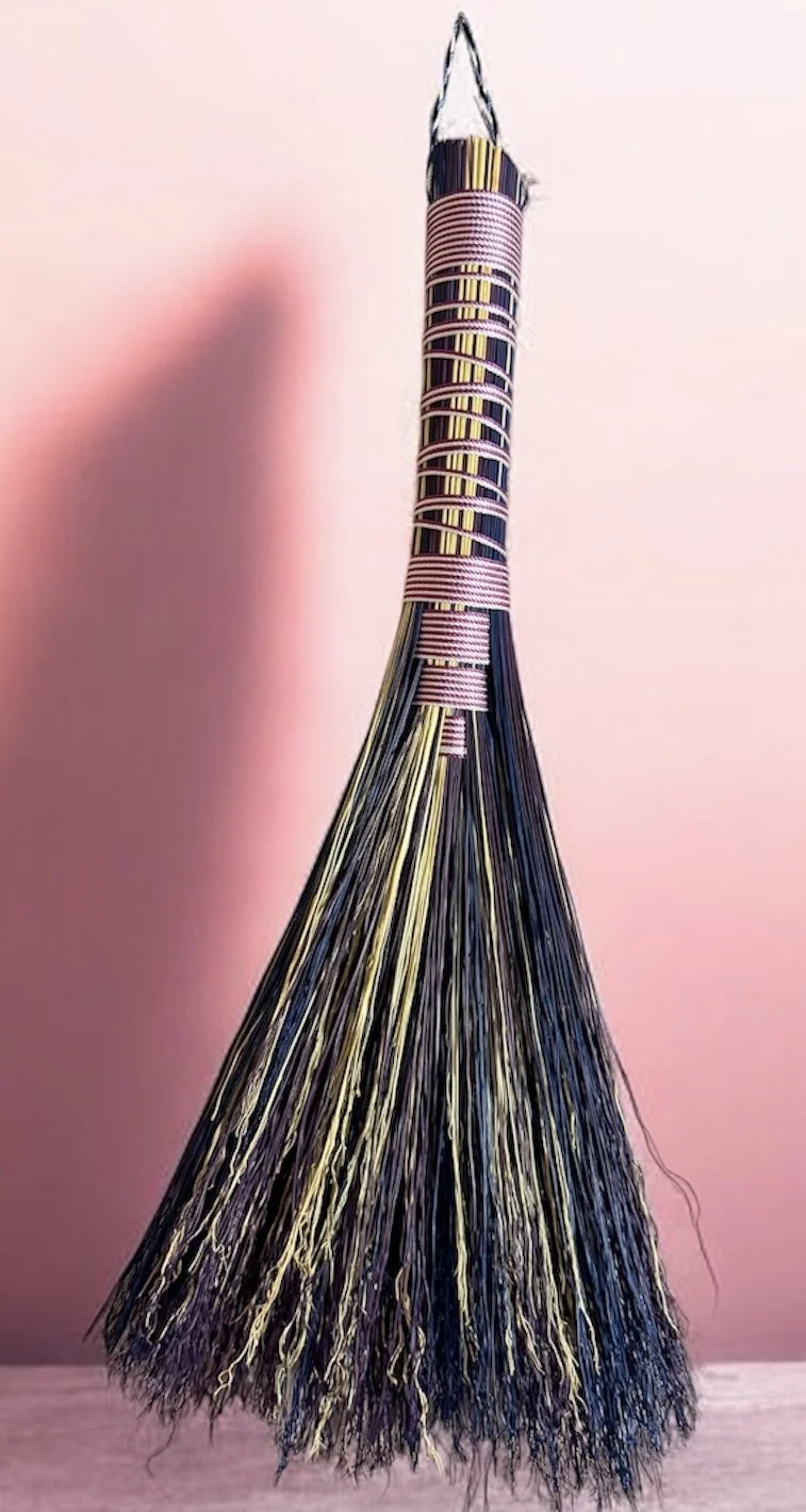 Midwest sunrise colored wisk hand broom