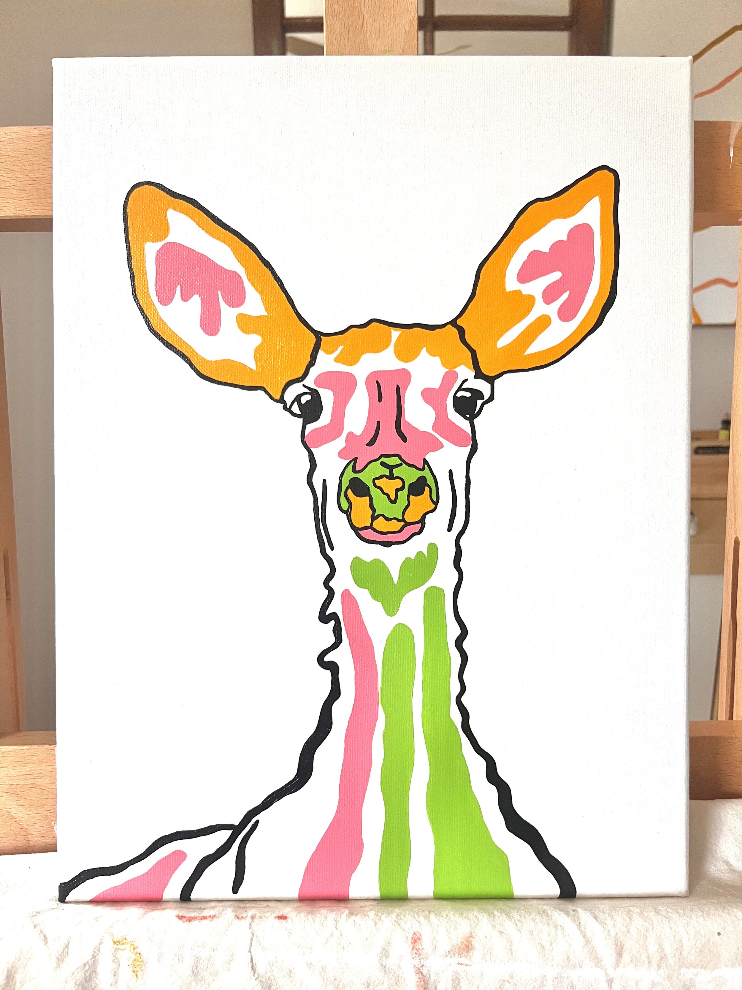 Deery   \\   Medium: Acrylic   \\   Size: 16 x 18 in
