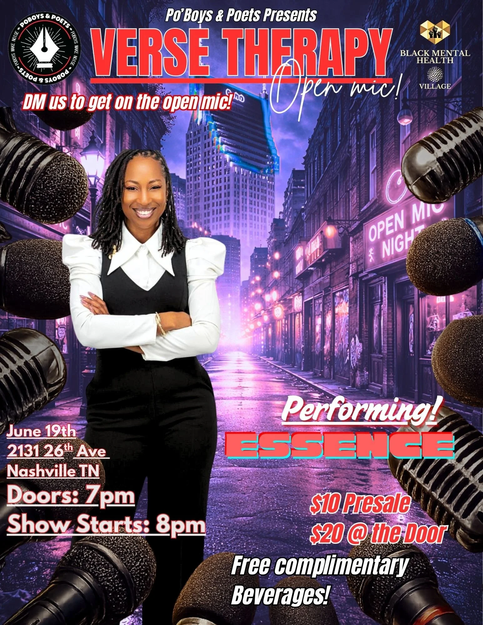 This Juneteenth, join us for an unforgettable evening of spoken word, live performances, community, and powerful expression at Verse Therapy Open Mic. DM us to secure your open mic slot, whether you&rsquo;re stepping on stage or soaking in the energy