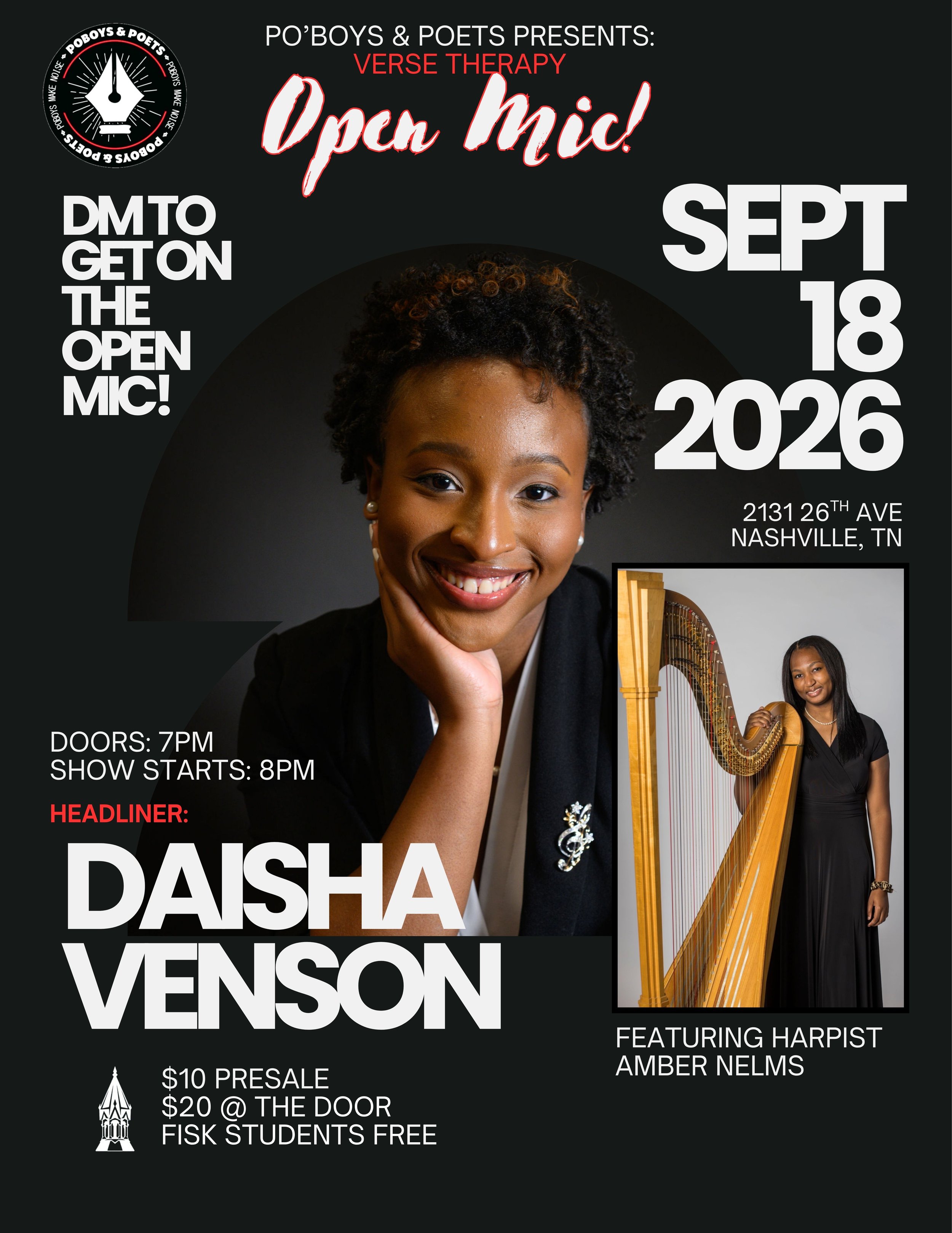Daisha Venson  9/18/26