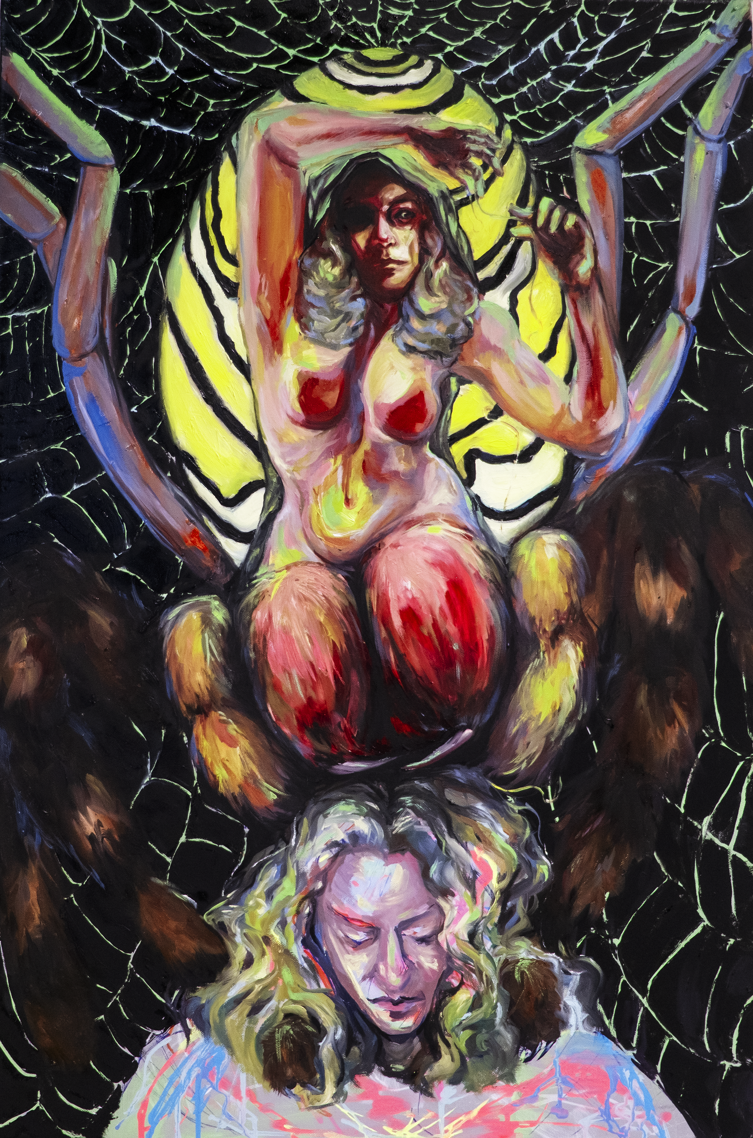 "The Great Spider" 

 24" x 36" 
Oil on Canvas, 2025