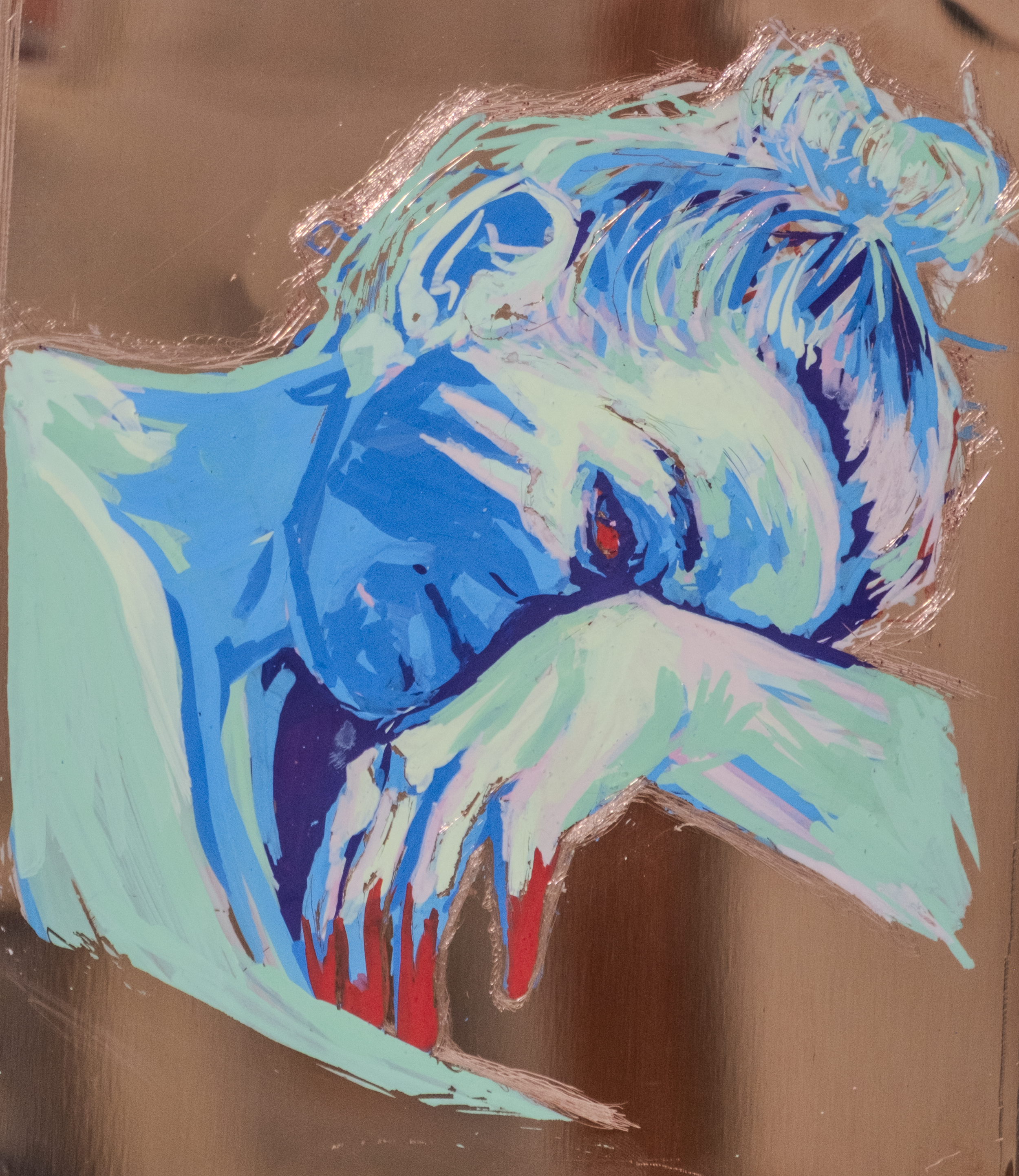 "wild hues"
2025
Acrylic on Copper
6"x7"