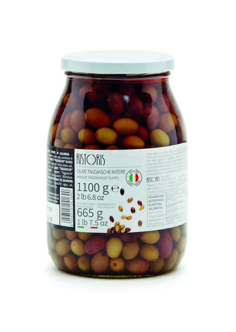 Pitted Taggiasche Olives 1100gr Ristoris