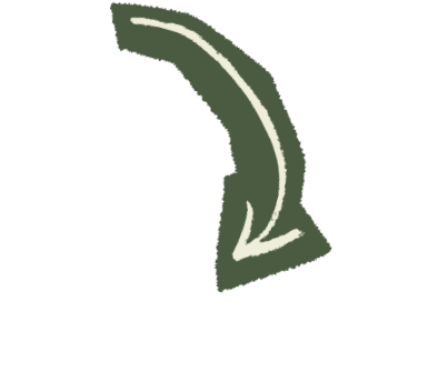 Green arrow pointing downward with a white outline.