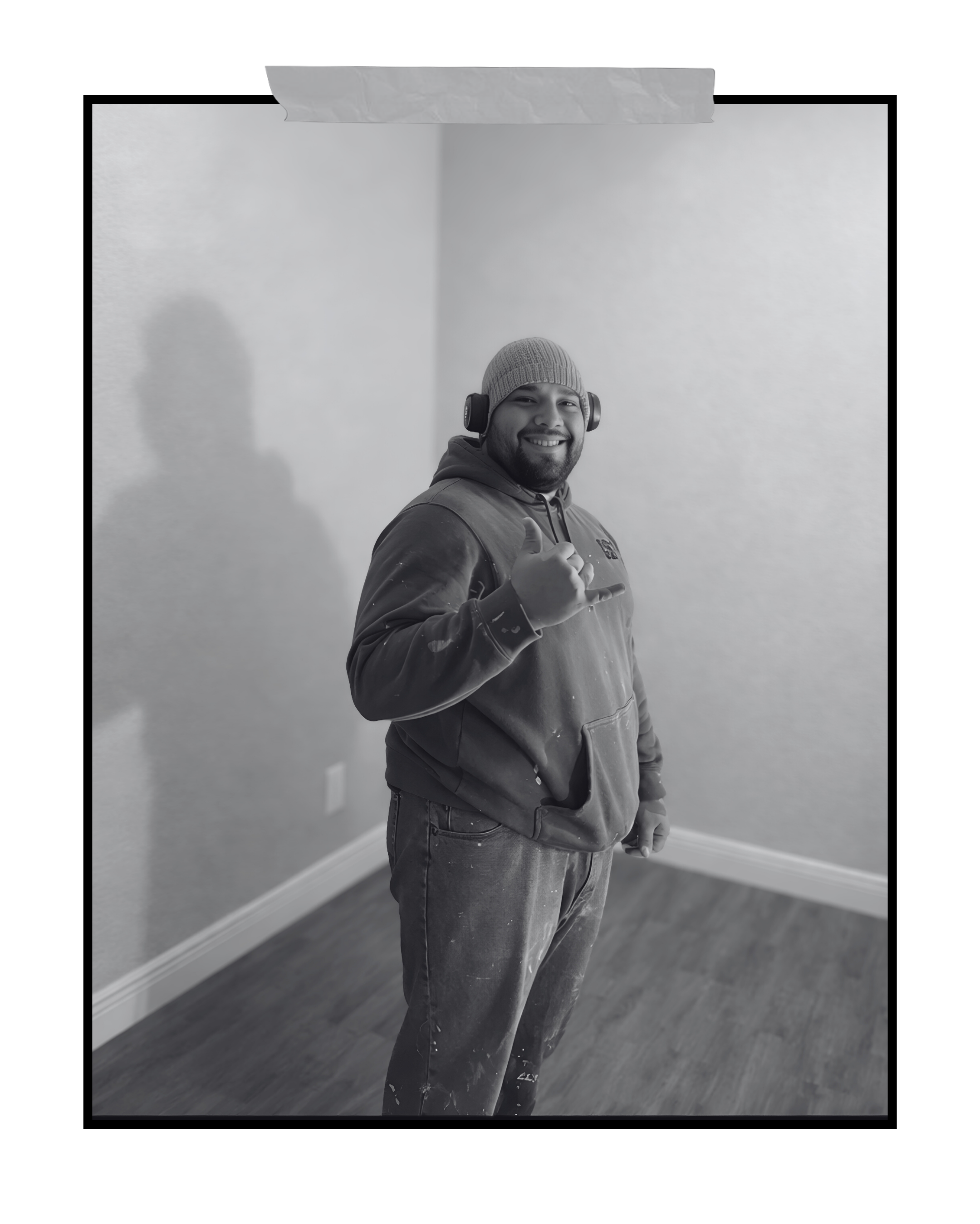 Evolution Drywall team member on residential renovation project in Idaho