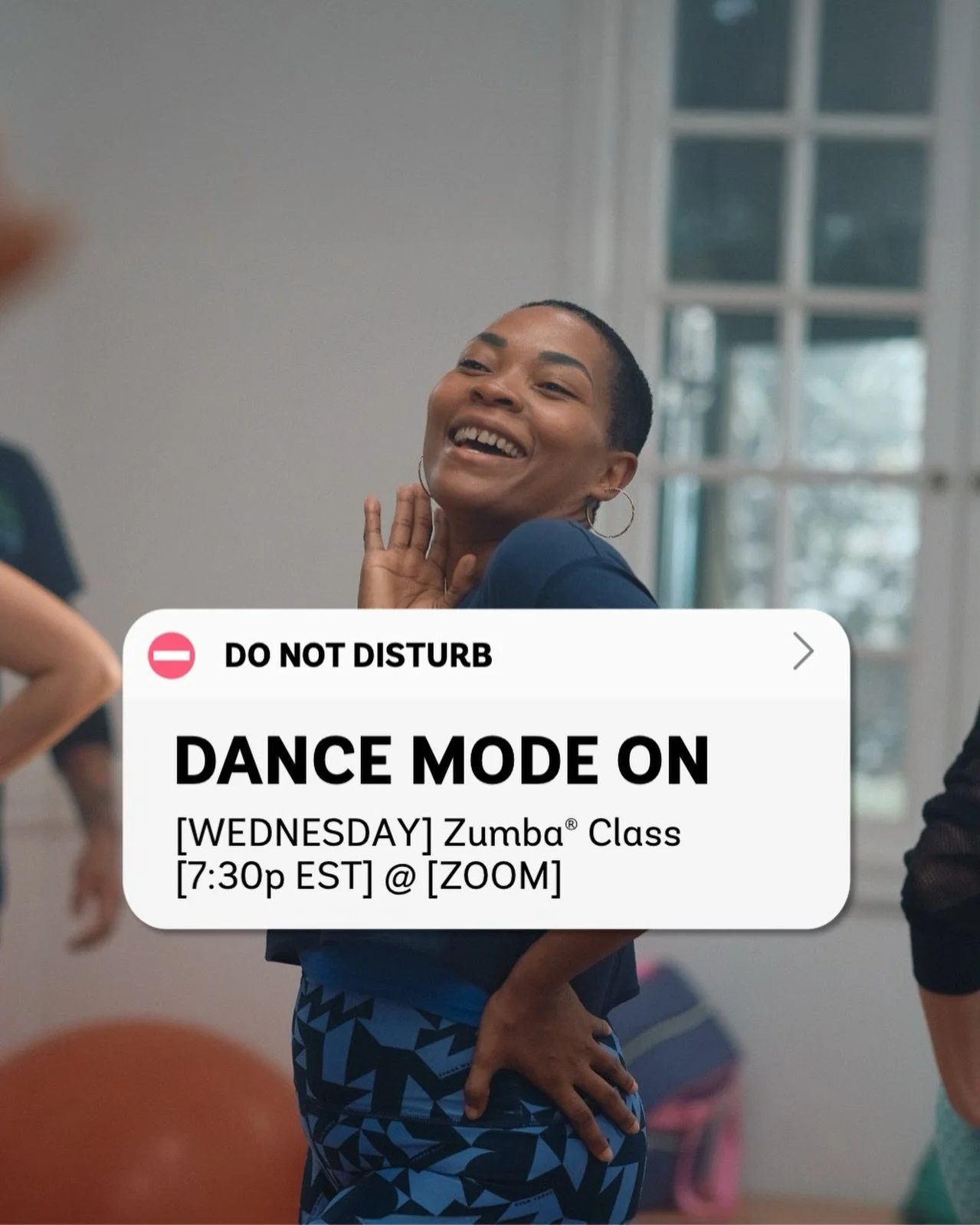 Ready to let go for 40-50 minutes? Join me on WEDNESDAYS at 7:30pm for a cardio Zumba workout that will get you smiling and sweating! $5 and online!