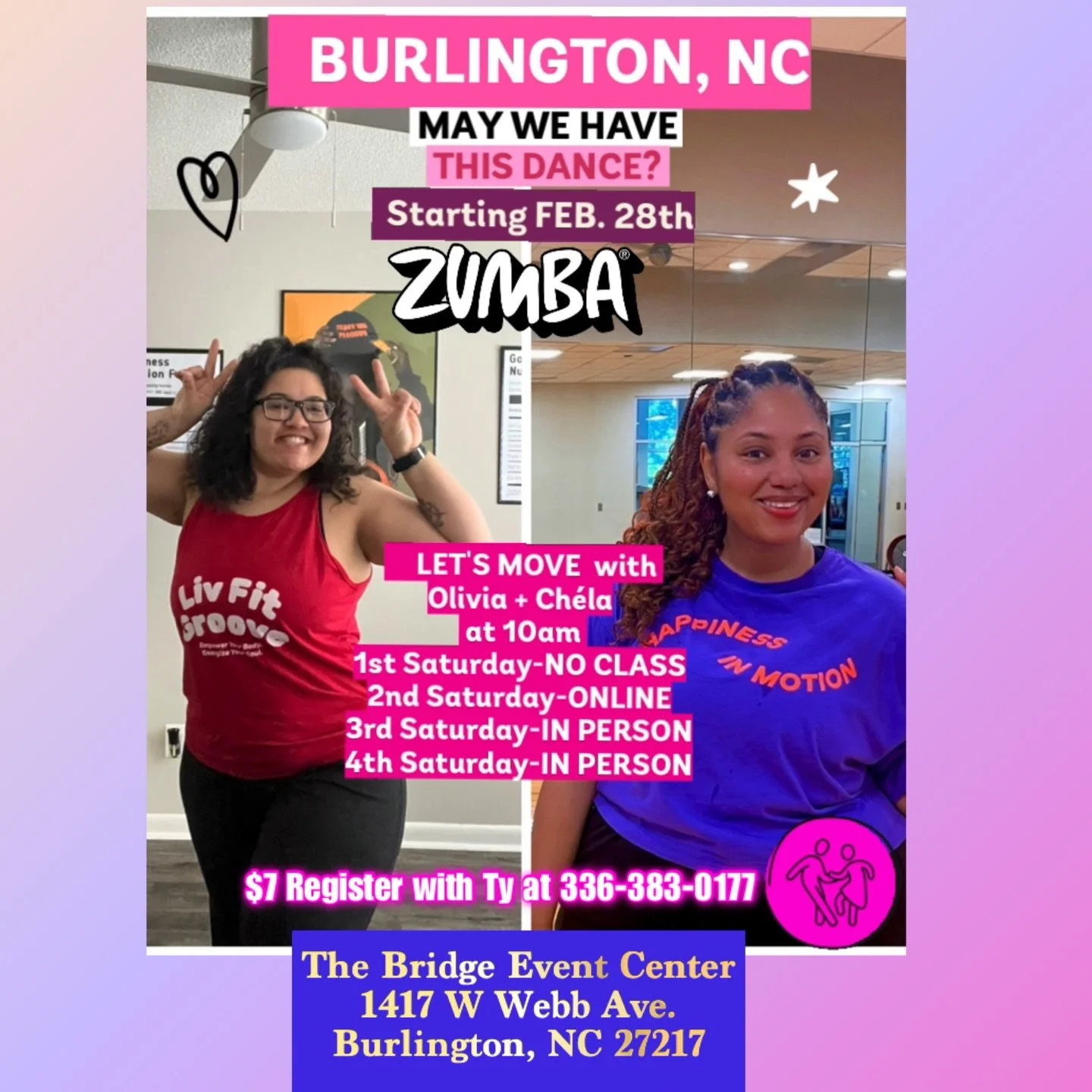 Live classes just hit different 🔥💛

The energy. The music. The sweat. The COMMUNITY.

If you&rsquo;ve been thinking about coming, this is your sign ✨
Meet me in Burlington this Saturday at 10AM and let&rsquo;s move! 💃🏽🔥