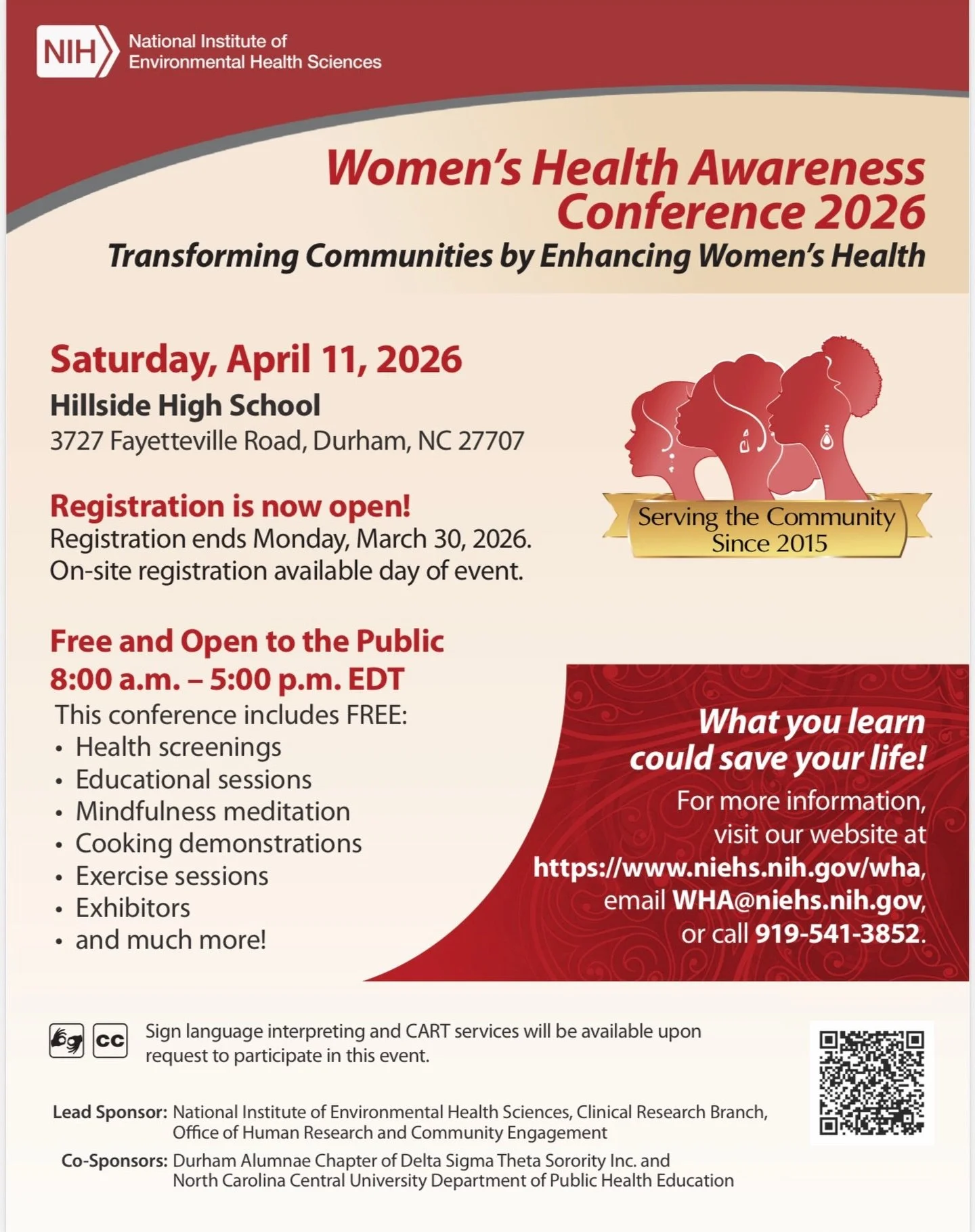 Catch me at the Women&rsquo;s Health Conference 💛

April 11 | Hillside High School (Durham) | 8AM&ndash;5PM | FREE

I&rsquo;ll be leading a session AND bringing the energy with a Zumba demo 🔥 Come learn, move, and vibe with me&mdash;because your he