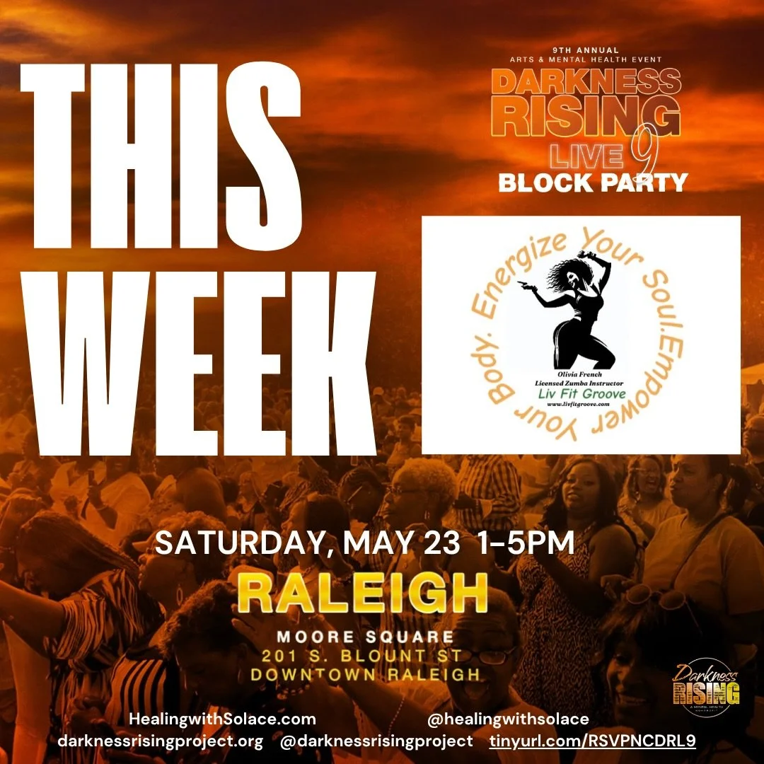 Catch us at the block party this weekend! 🔥 Come dance, vibe, and move with Liv Fit Groove&mdash;we&rsquo;re bringing the energy. Don&rsquo;t miss it! 💃🏾✨ #LivFitGroove #darknessrising #raleighnc @darknessrisingproject