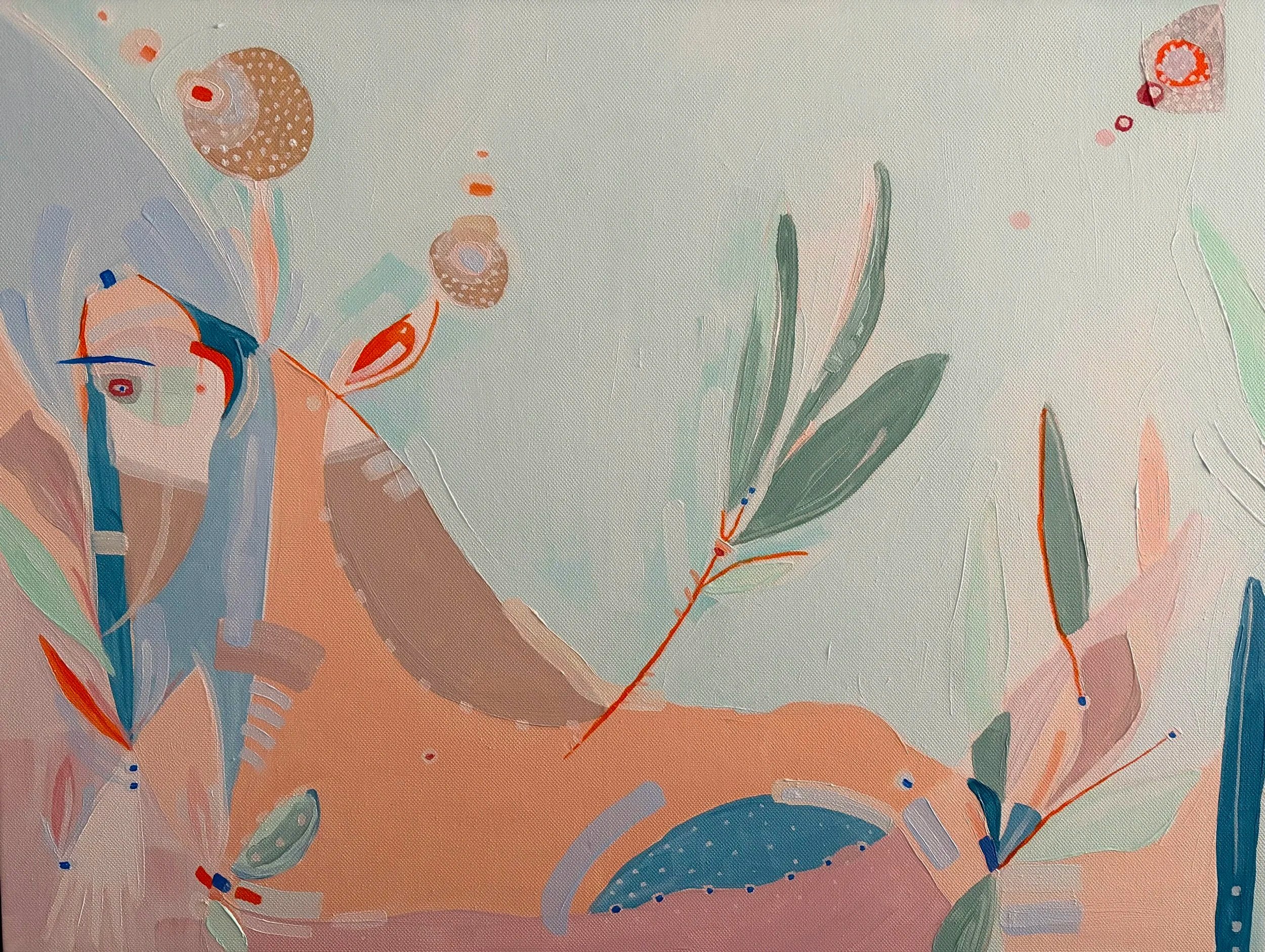 A Great Lake, acrylic on canvas, 24 x 18"