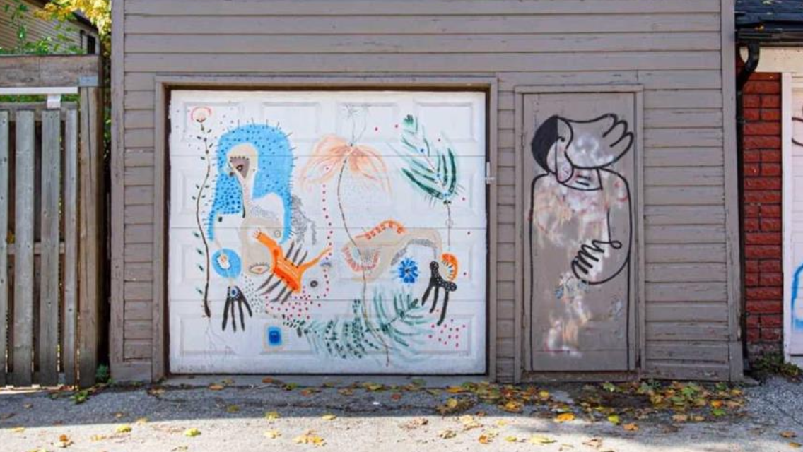 Trinity Bellwoods Garage Mural Commission, Toronto