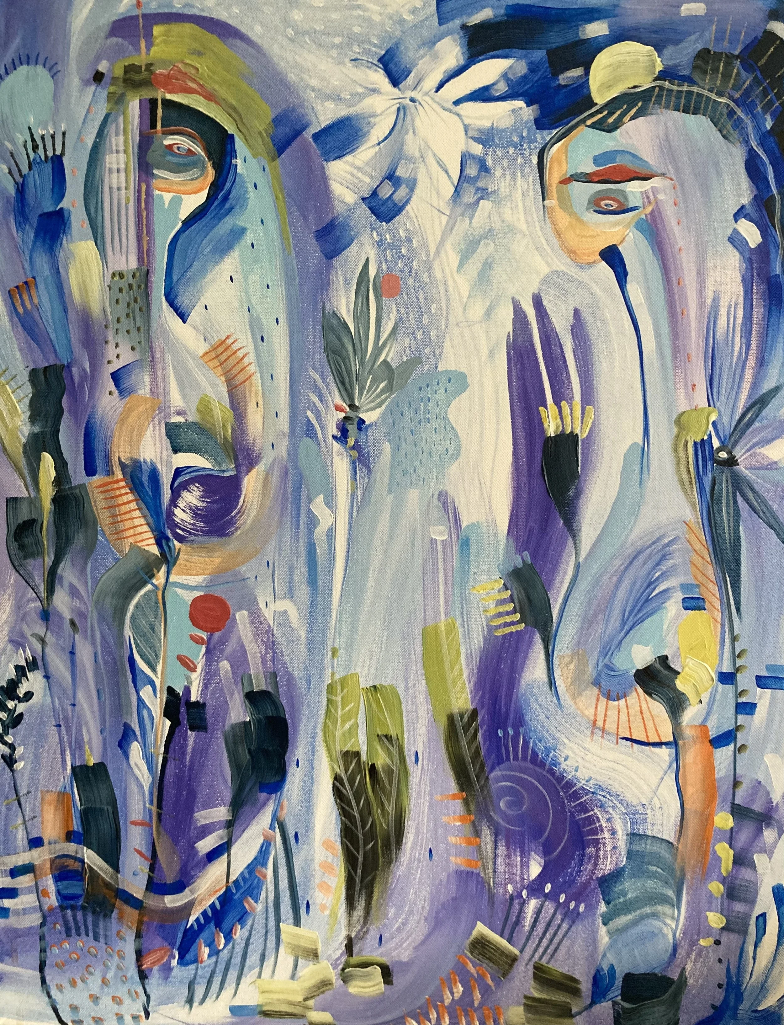 Sherwood, acrylic on canvas,
22 x 28"