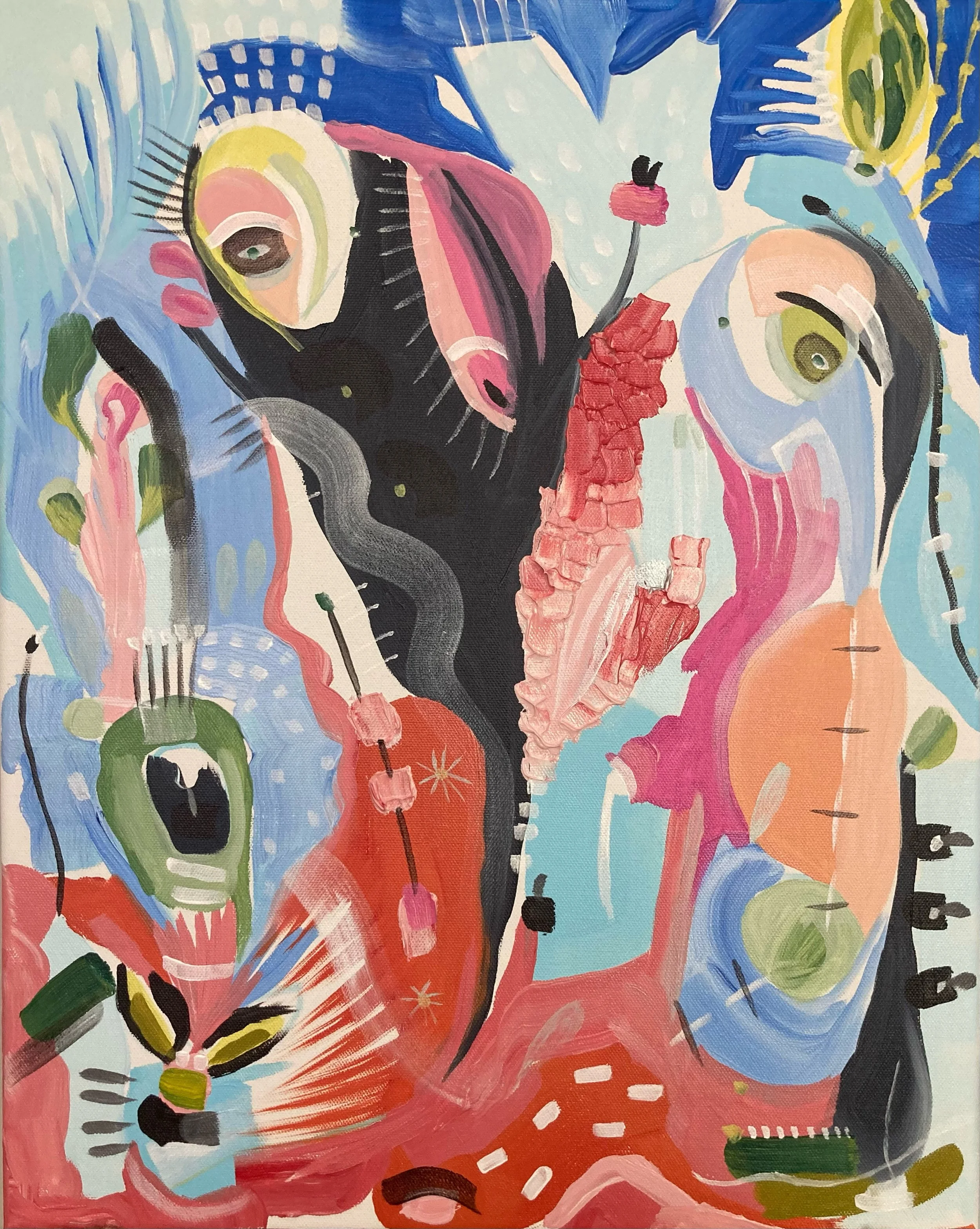 Crustacean, acrylic on canvas,
18 x 24"