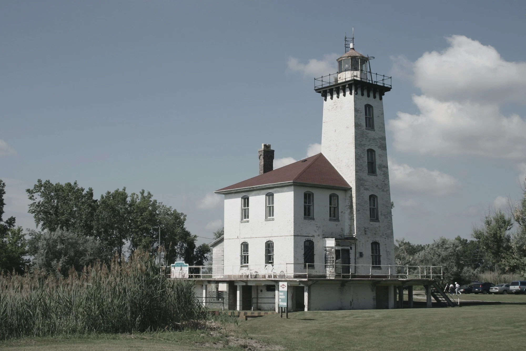 The Saginaw River Rear Range Lighthouse in Bay City, Michigan