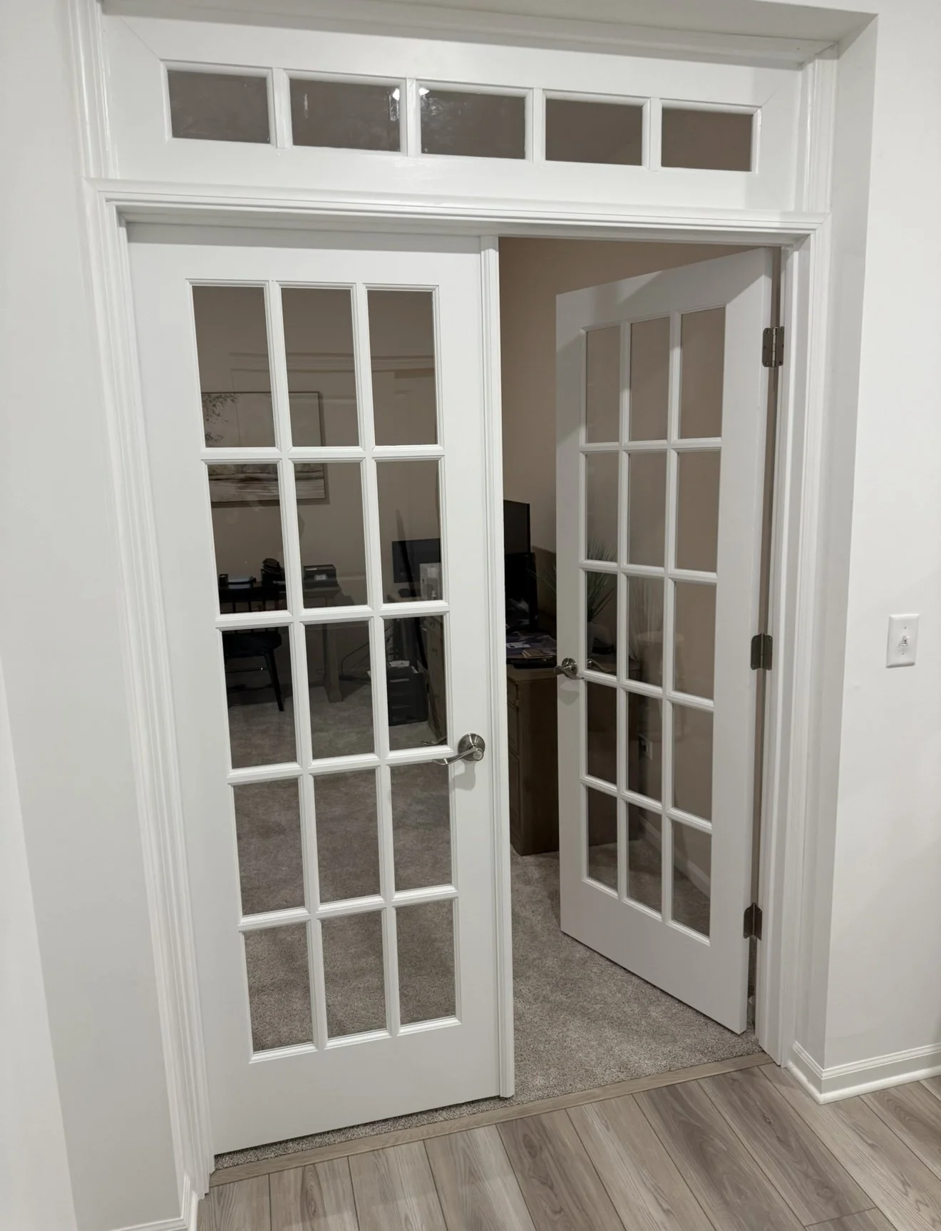 Exterior door installation in Huntley Illinois