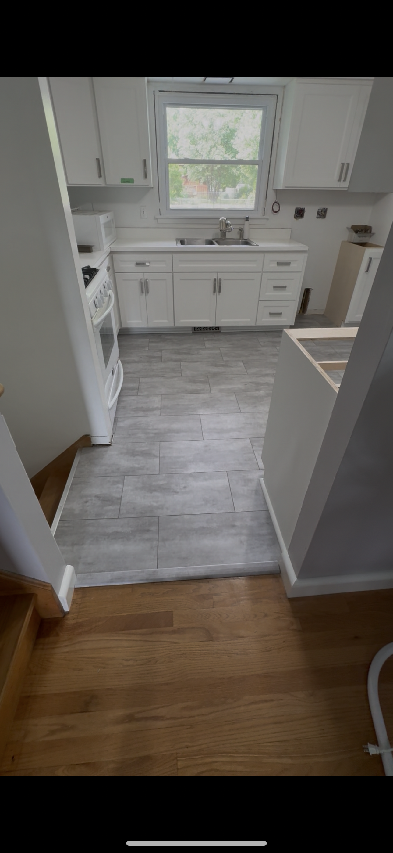 Completed flooring installation in St. Charles Illinois
