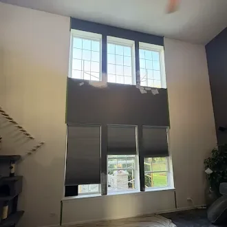 A closer look at the window opening during repair work