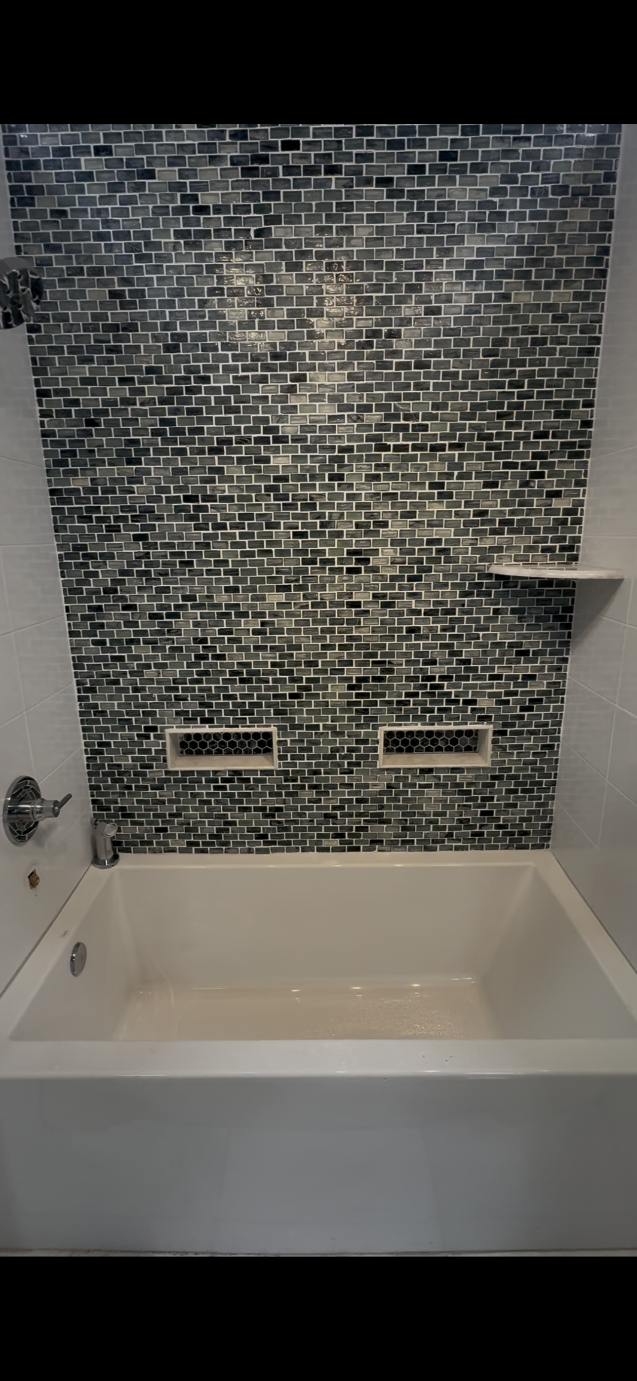 Finished bathroom renovation in Cary Illinois by a local remodeling contractor