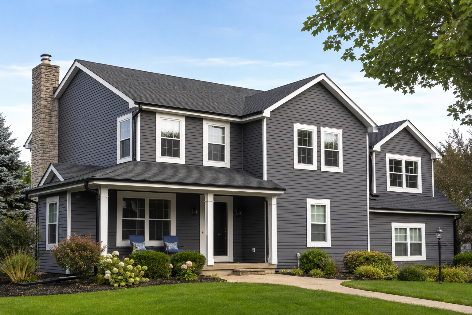 Completed siding installation in Crystal Lake Illinois