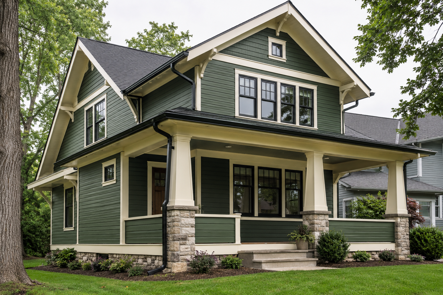 Completed siding project in Lake in the Hills Illinois