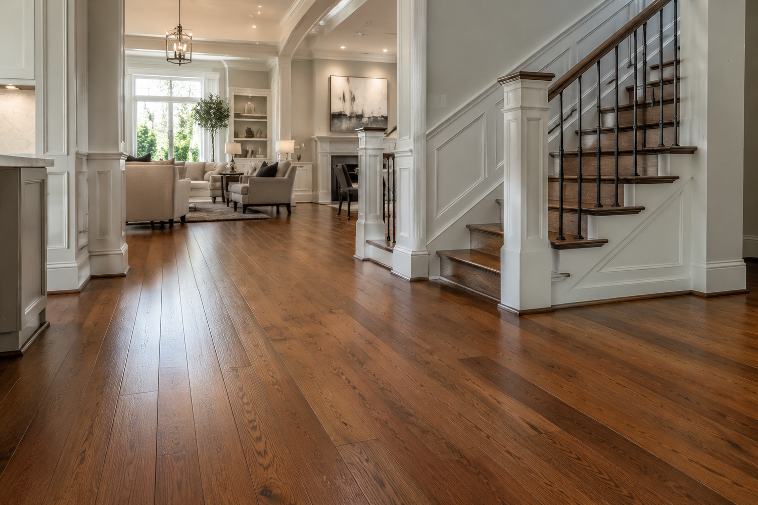 Hardwood flooring installation in Crystal Lake Illinois