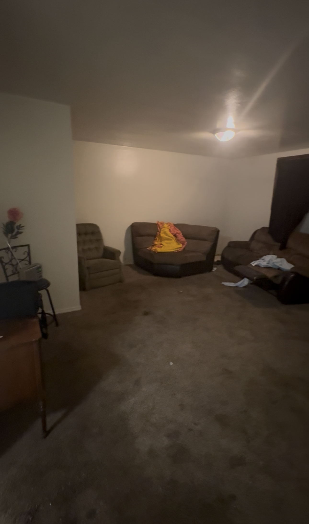 Living Space — before renovation in Woodstock, Illinois