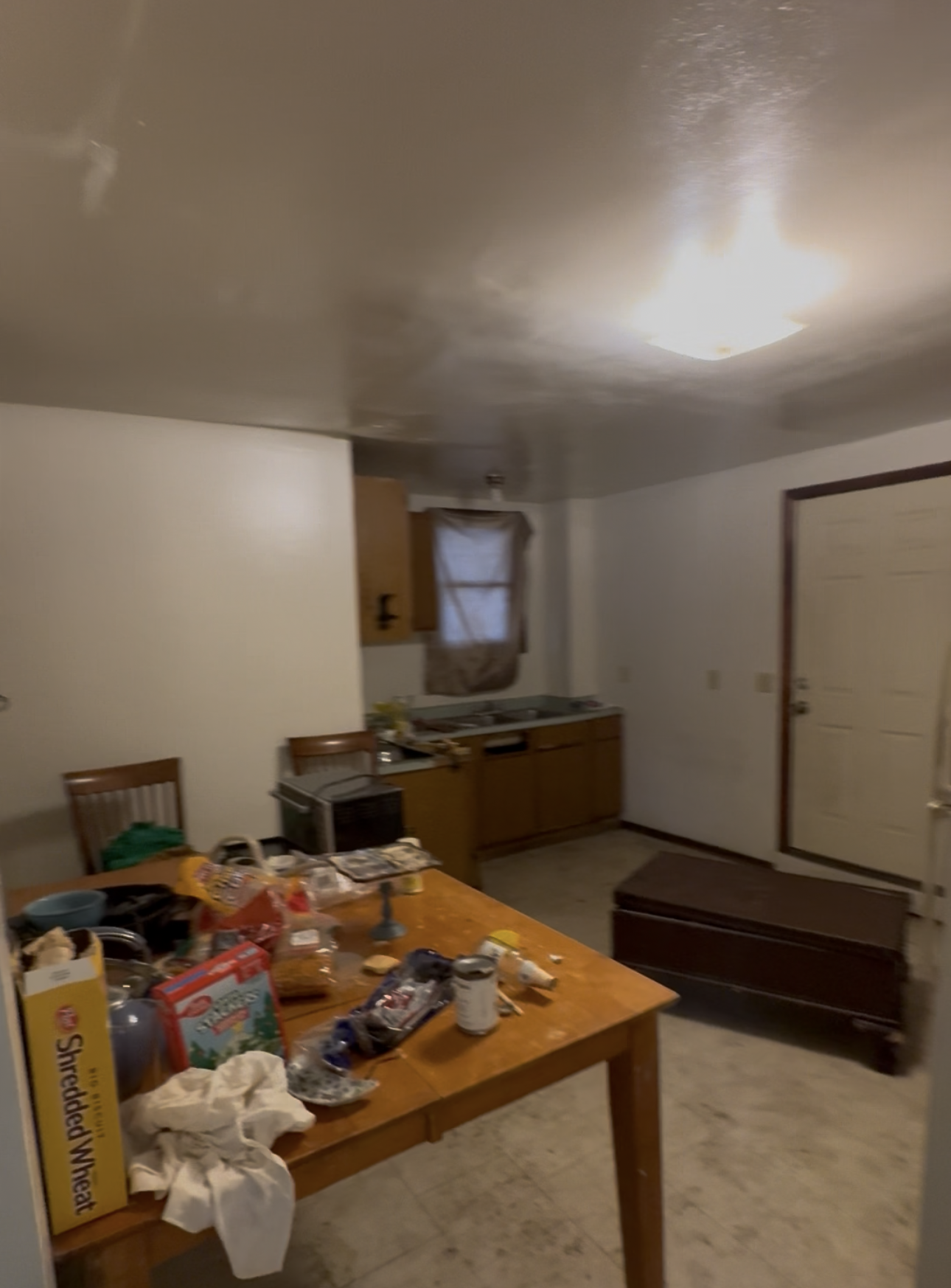 Kitchen — before renovation in Woodstock, Illinois