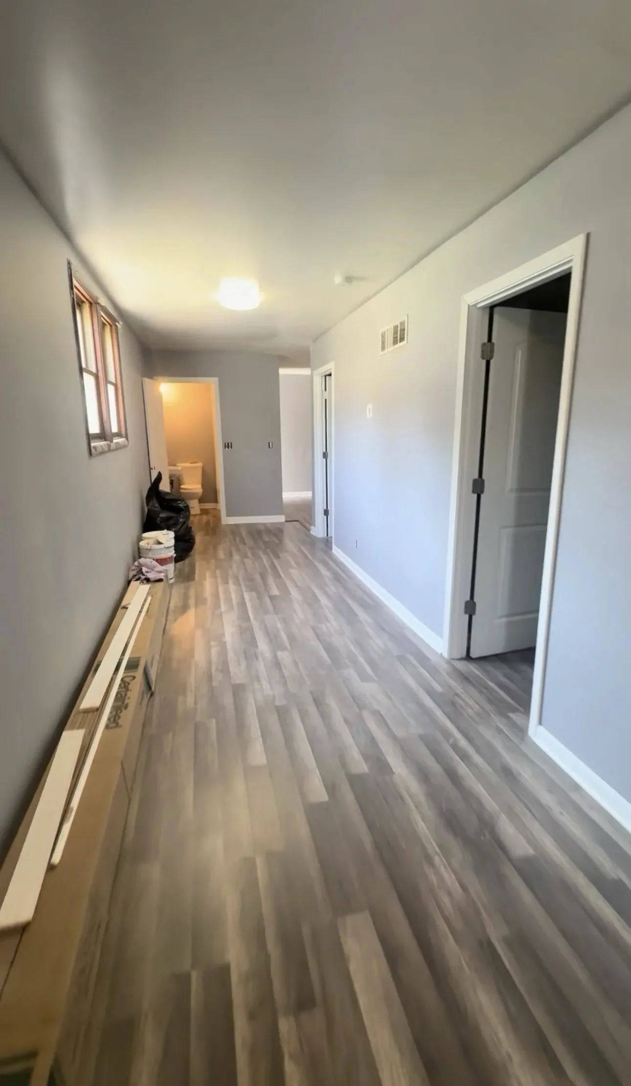Renovated Hallway — after renovation in Woodstock, Illinois