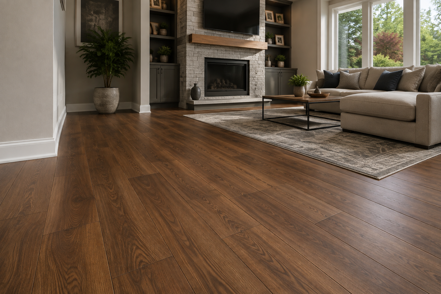 Laminate flooring installation in Crystal Lake Illinois