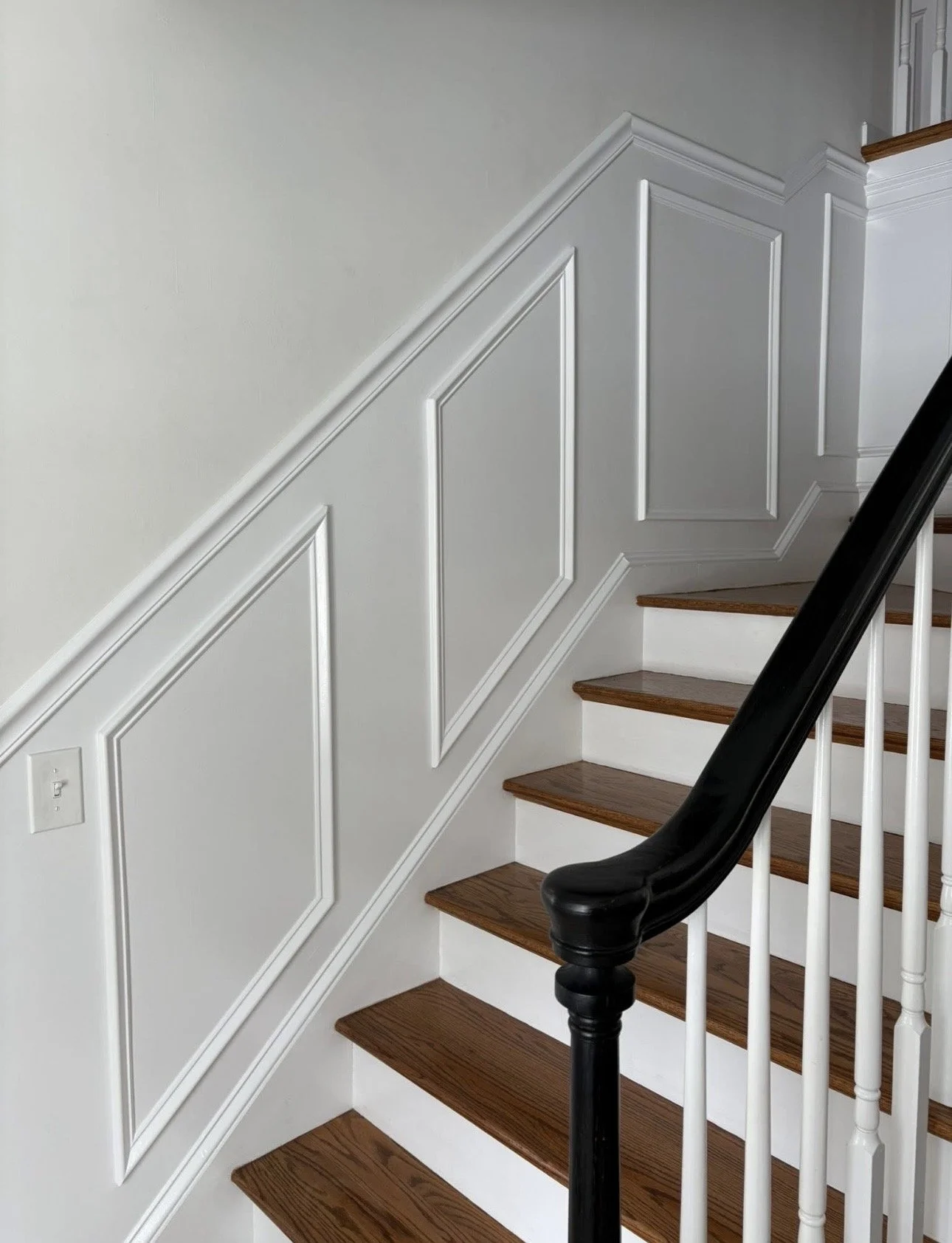 Flooring with wainscoting and interior finish work in Crystal Lake Illinois