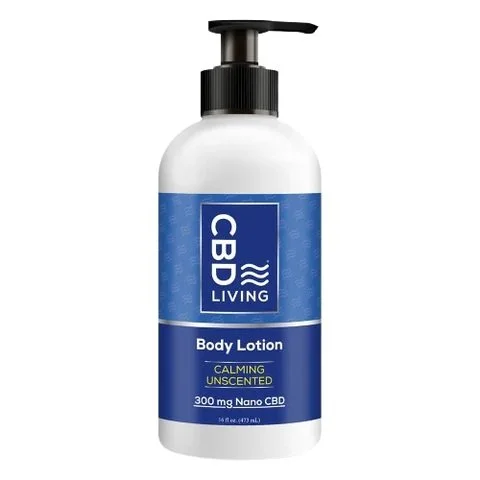 CBD Living! Nano Lotion(Unscented)16oz./300MG