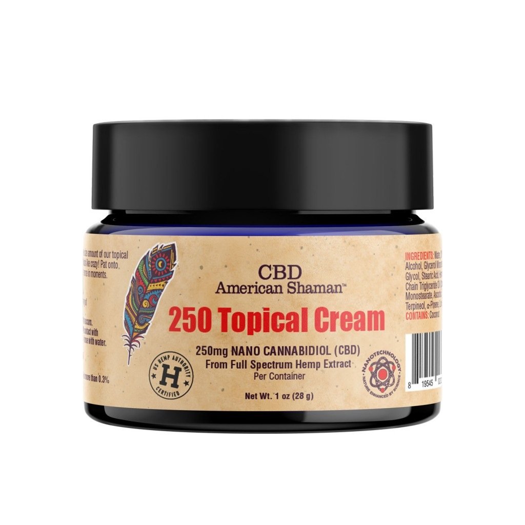 American Shaman-CBD Nano Topical Cream/250MG+DMSO
