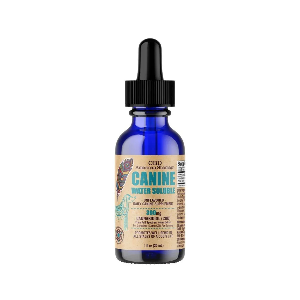 American Shaman-CBD Water Soluble Dog Tincture(Natural)-30mL/300MG