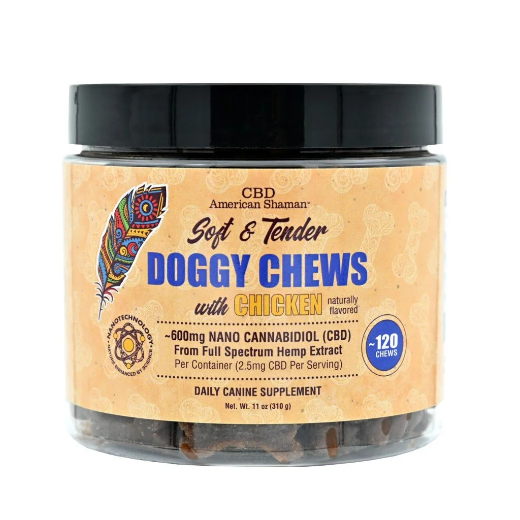 American Shaman-CBD Dog Chews(Chicken)/5MG/120CT/600MG