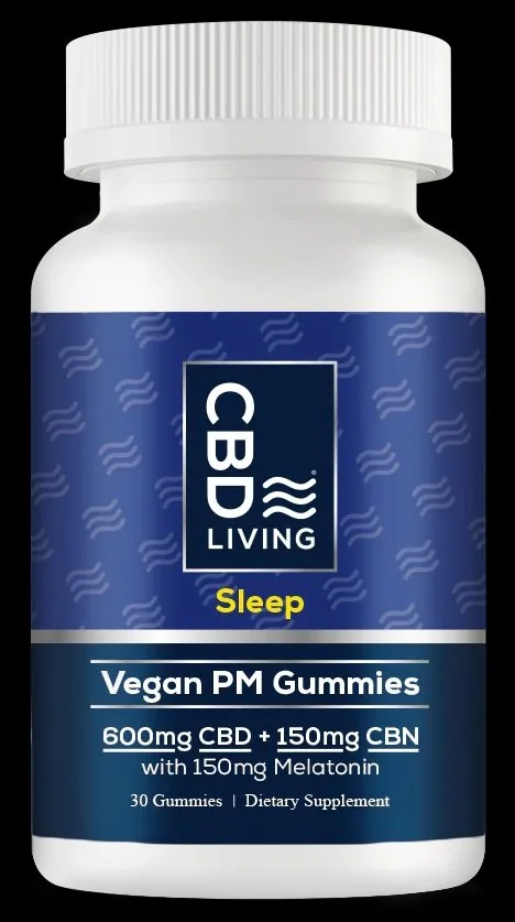 CBD Living! CBD+CBN Nano Gummies(CBD600MG/CBN150MG/Melatonin150MG)/30CT/900MG